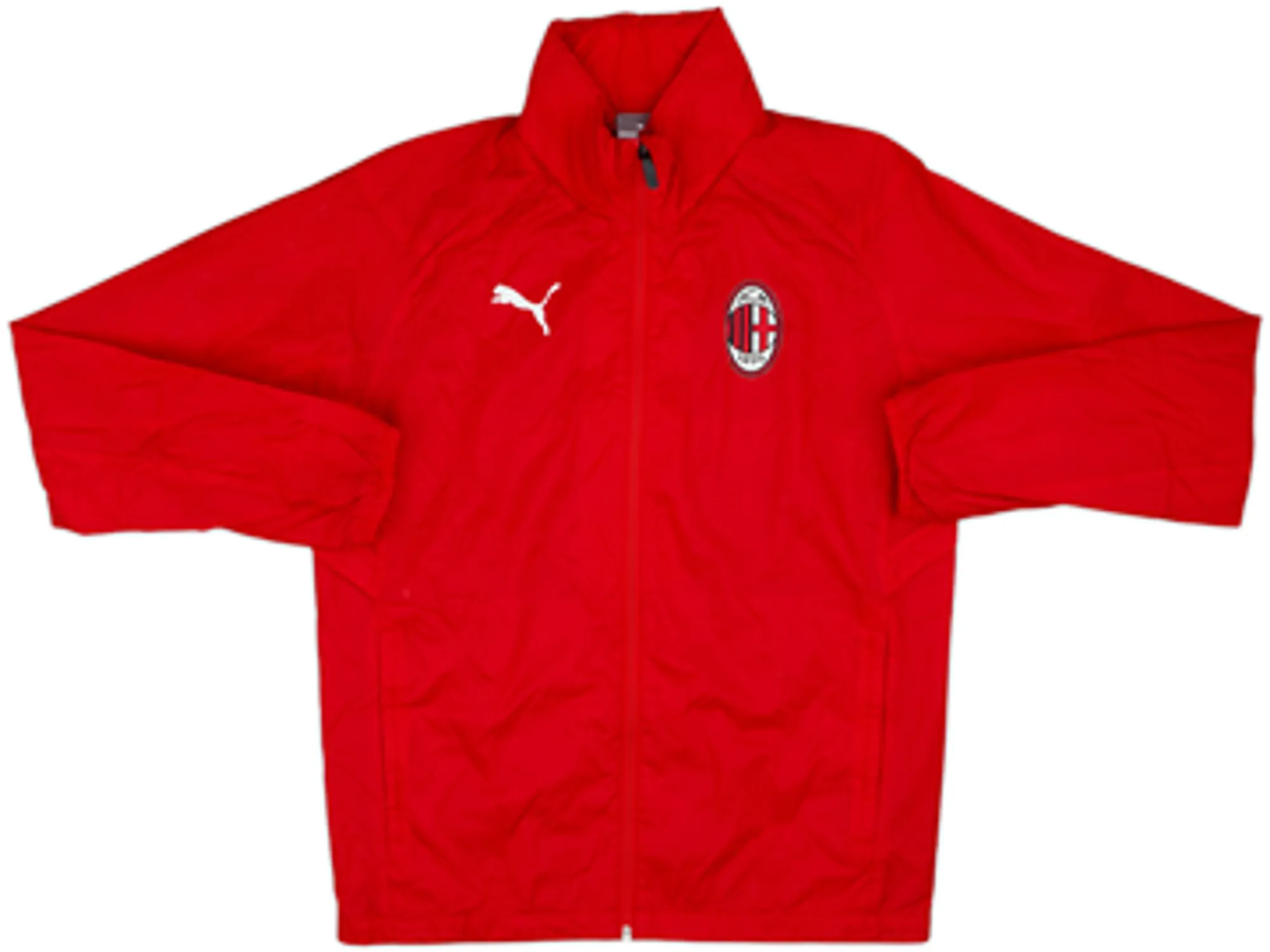 2018-19 AC Milan Puma Hooded Rain Jacket - 8/10 - (S)