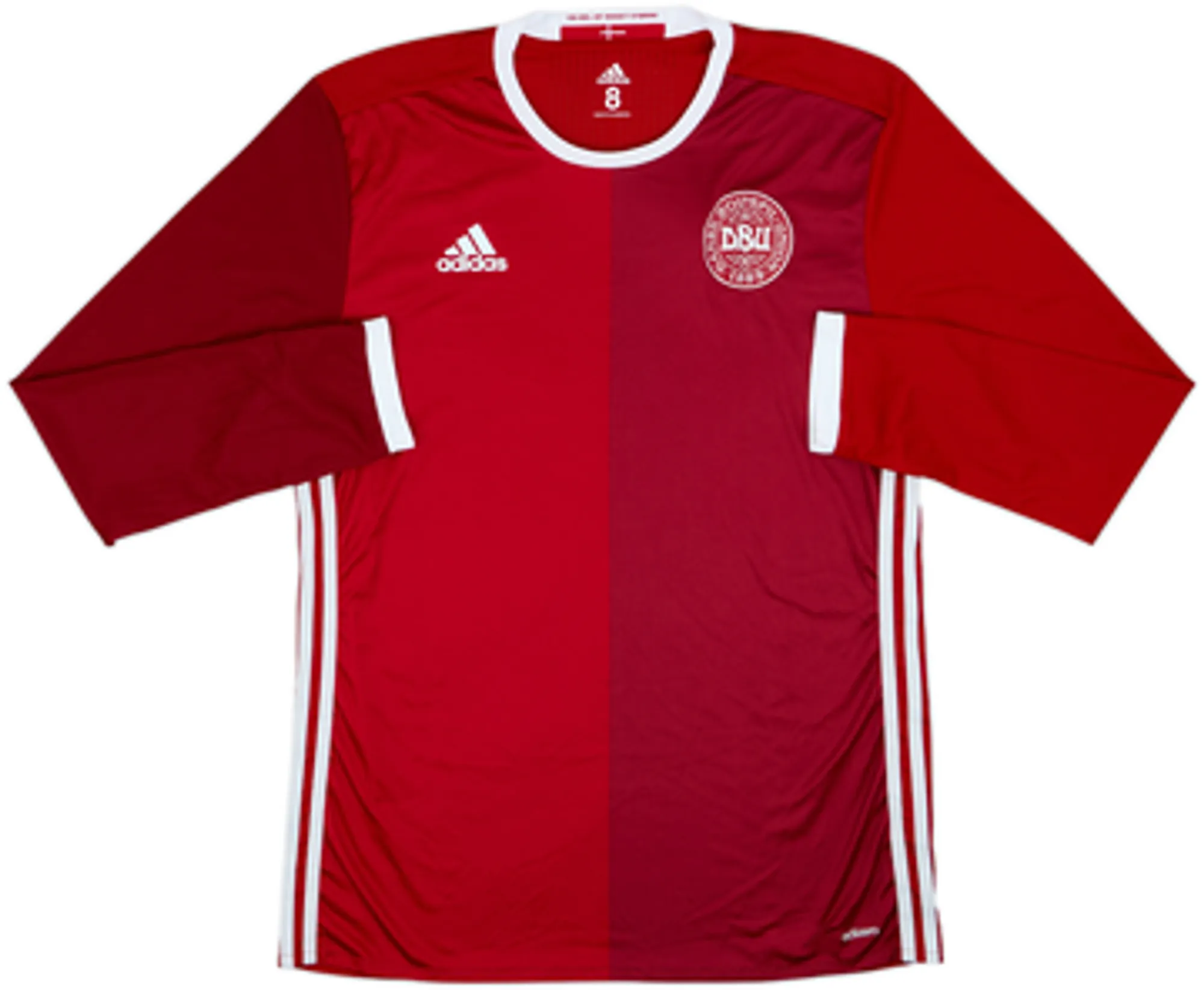 2015-16 Denmark Player Issue Home L/S Shirt - 8/10 - (L)
