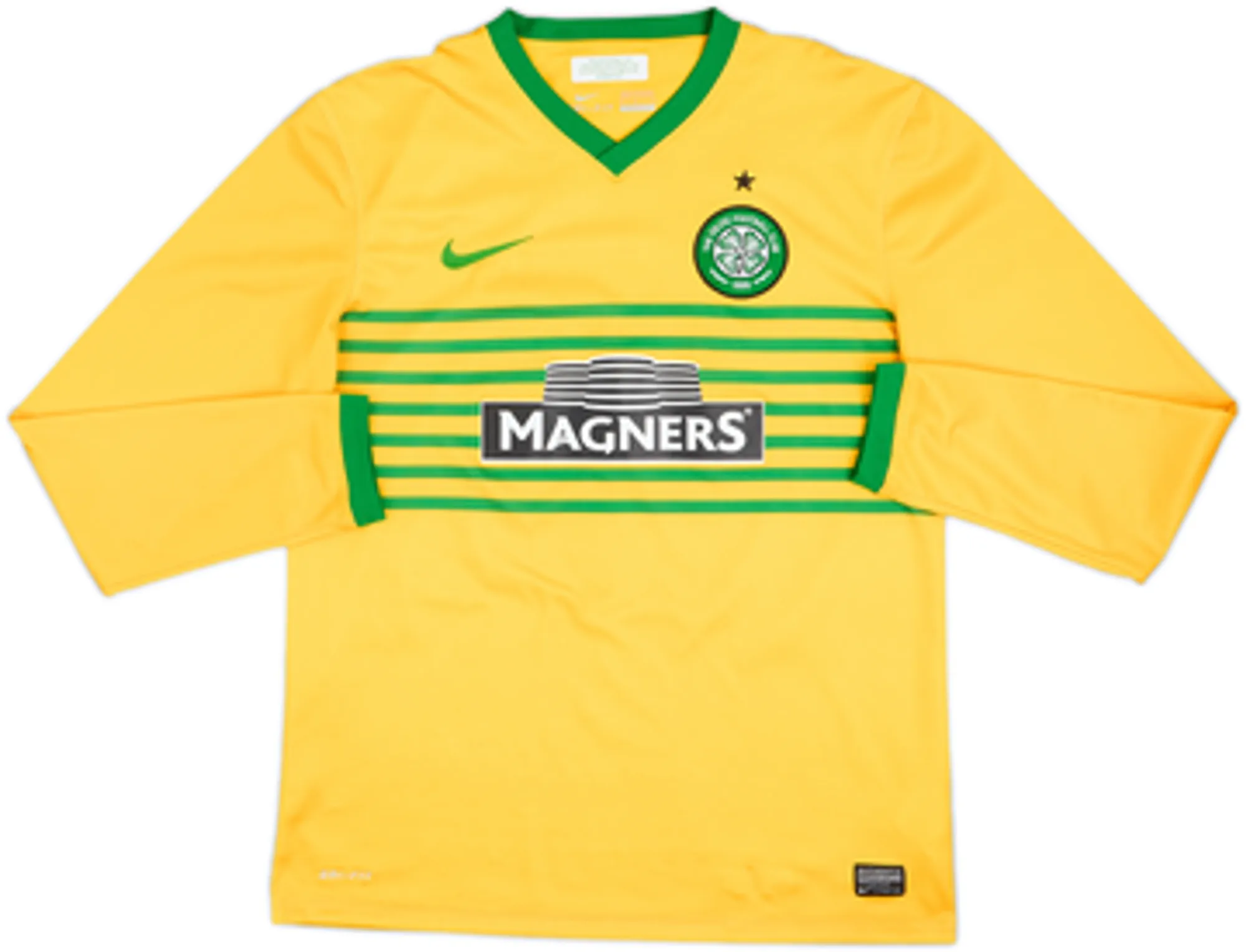 2013-14 Celtic Away L/S Shirt Virgil #5 - 8/10 - (L)