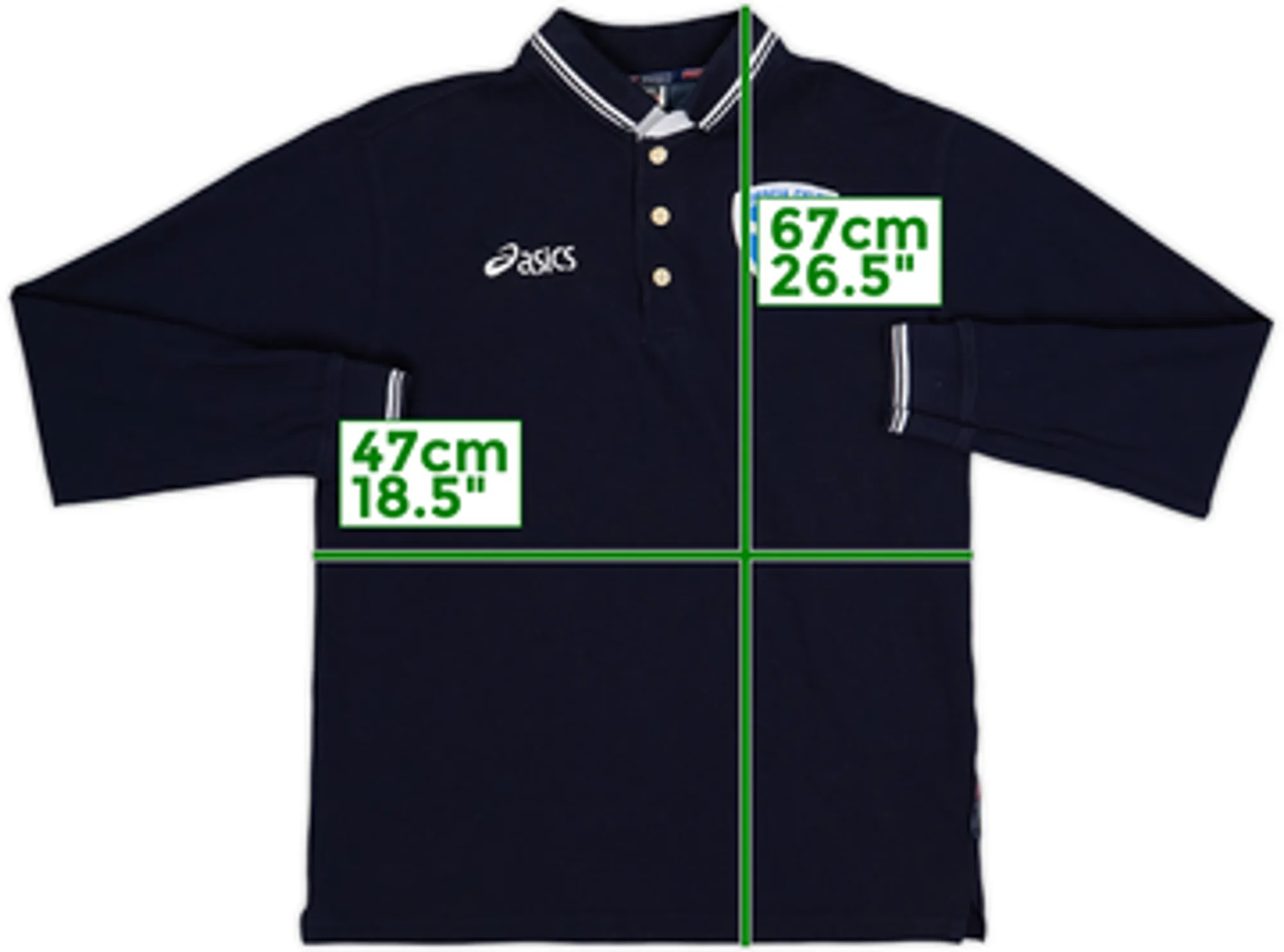 2006-07 Brescia Asics Polo L/S Shirt - 8/10 - (S)