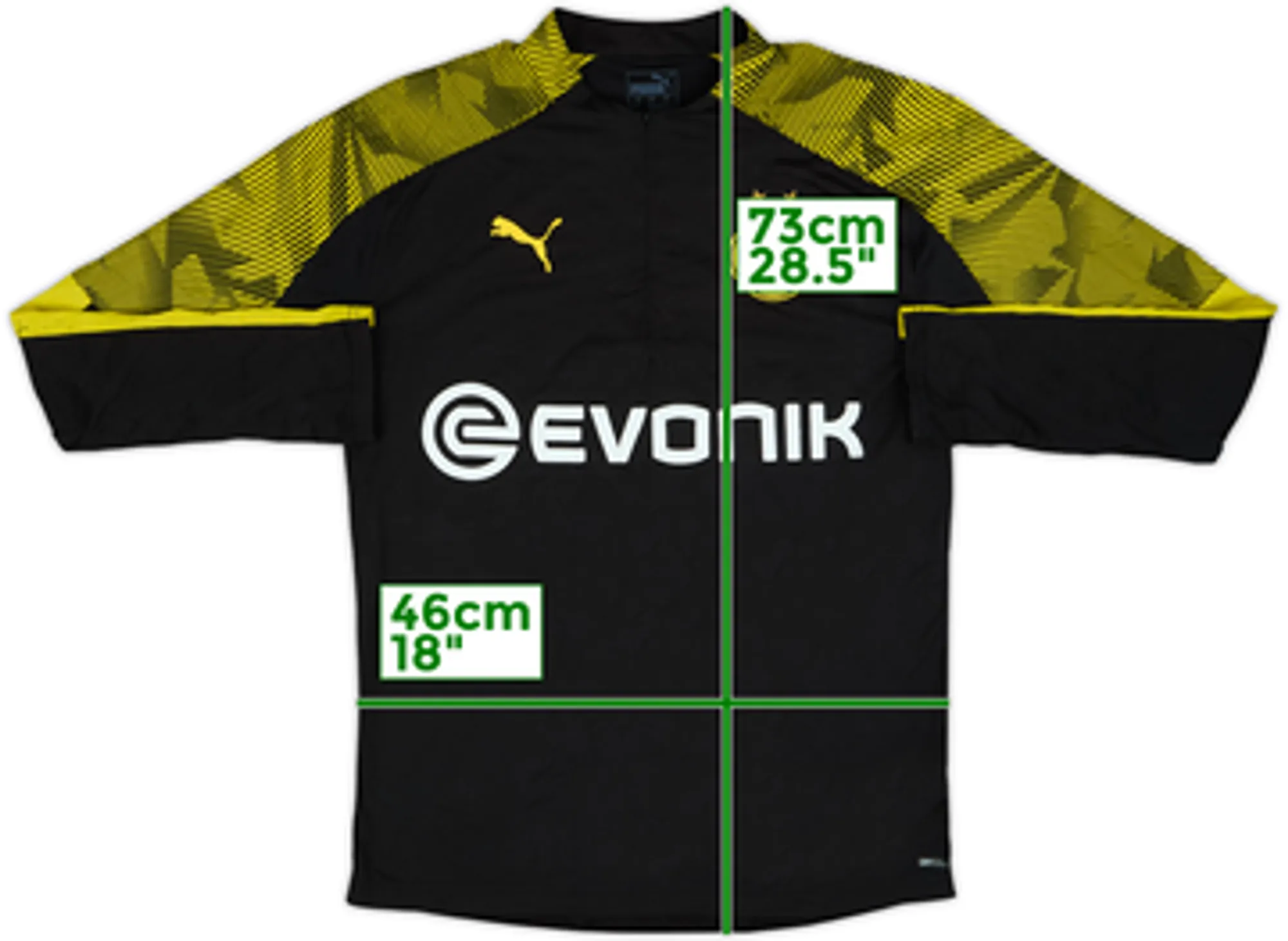 2019-20 Borussia Dortmund Puma 1/4 Zip Training Top - 7/10 - (M)