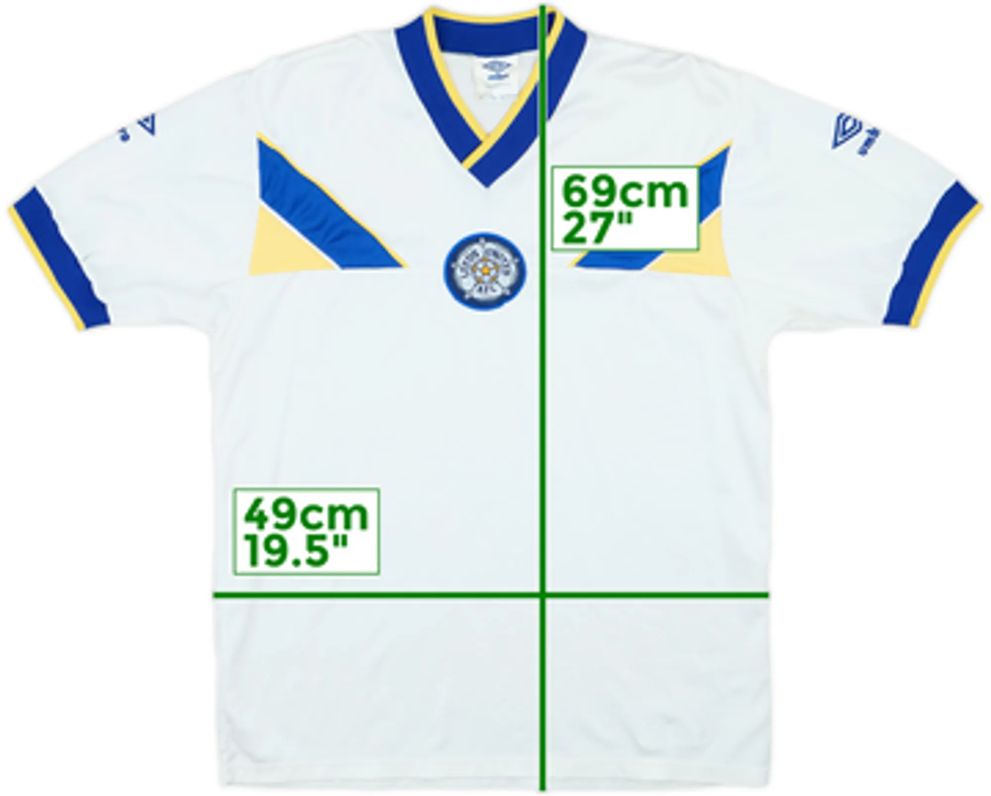 1986-87 Leeds United Home Shirt - 9/10 - (M)