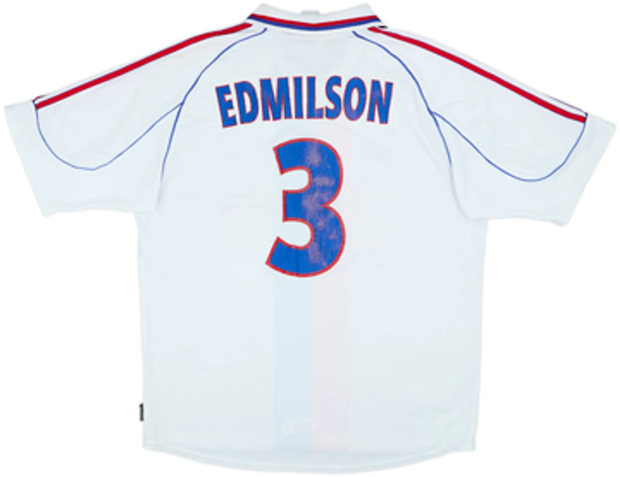 2000-01 Lyon Home Shirt Edmilson #3 - 5/10 - (L)