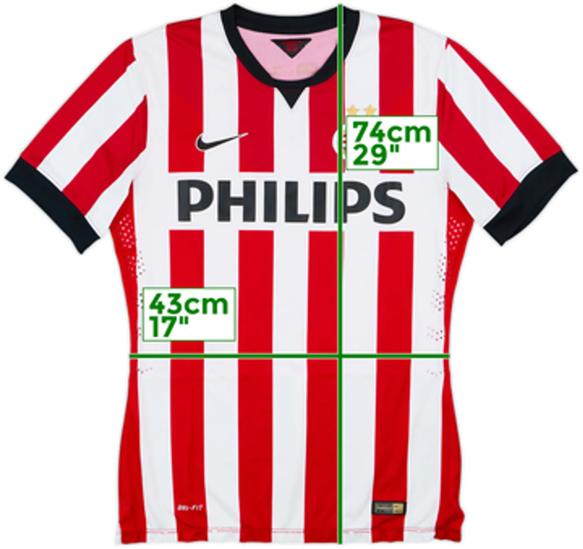 2014-15 PSV Authentic Home Shirt - 8/10 - (L)