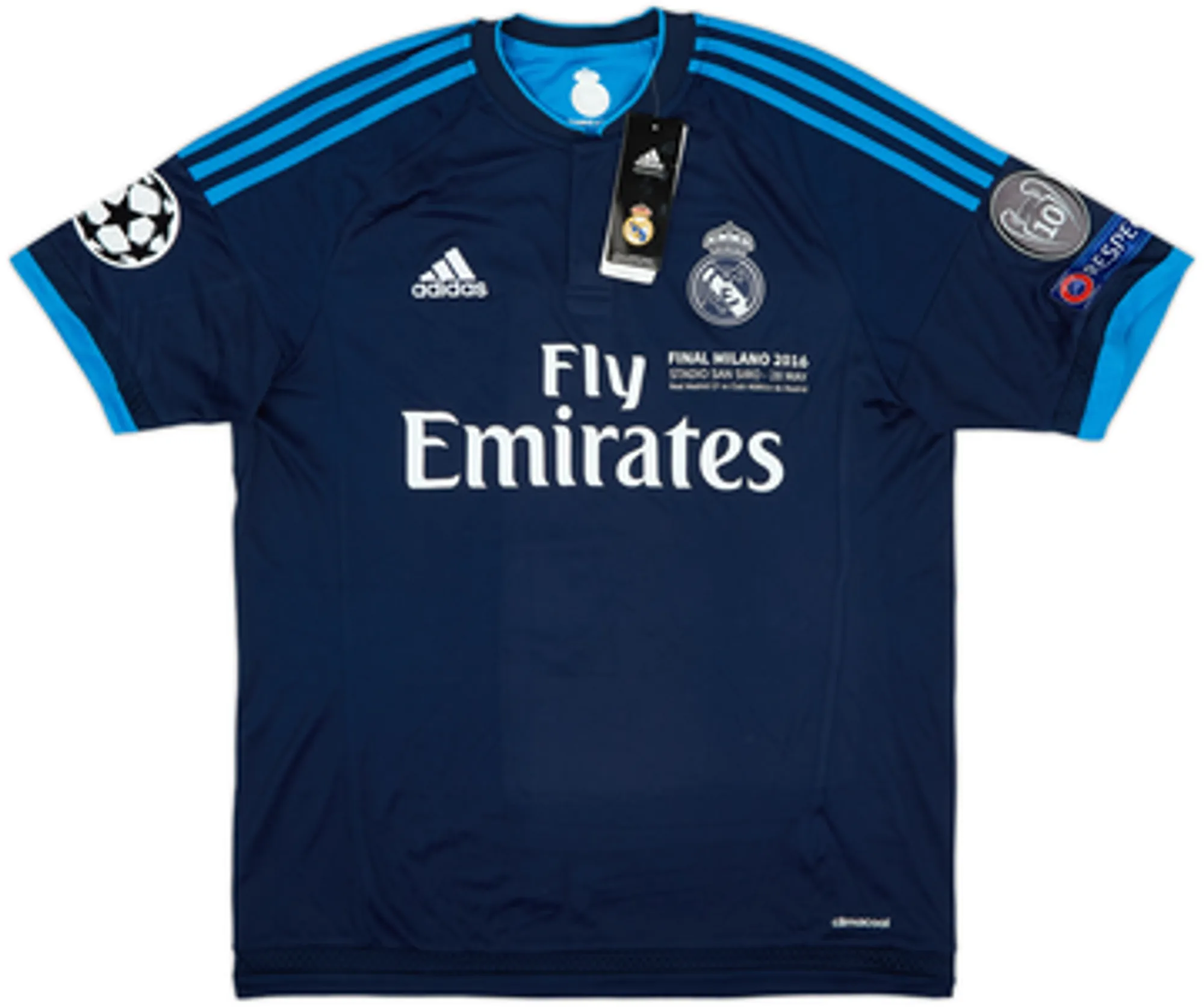 2015-16 Real Madrid 'Final Milano' Third Shirt Benzema #9 (M)