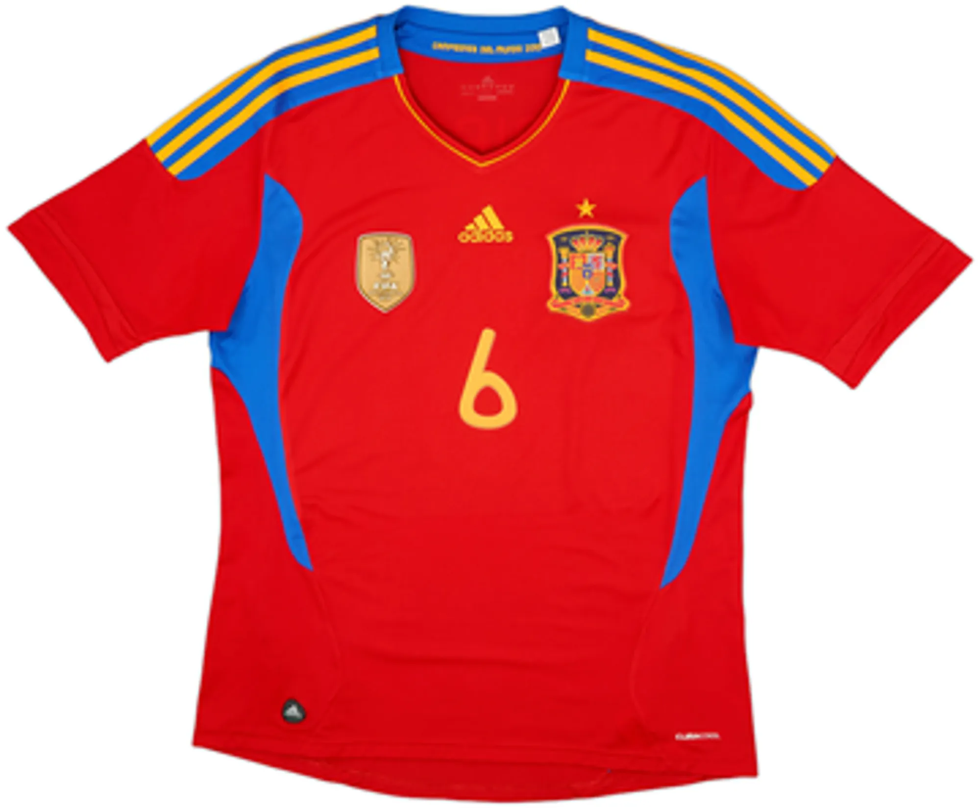 2010-11 Spain Home Shirt A.Iniesta #6 - 8/10 - (XL)