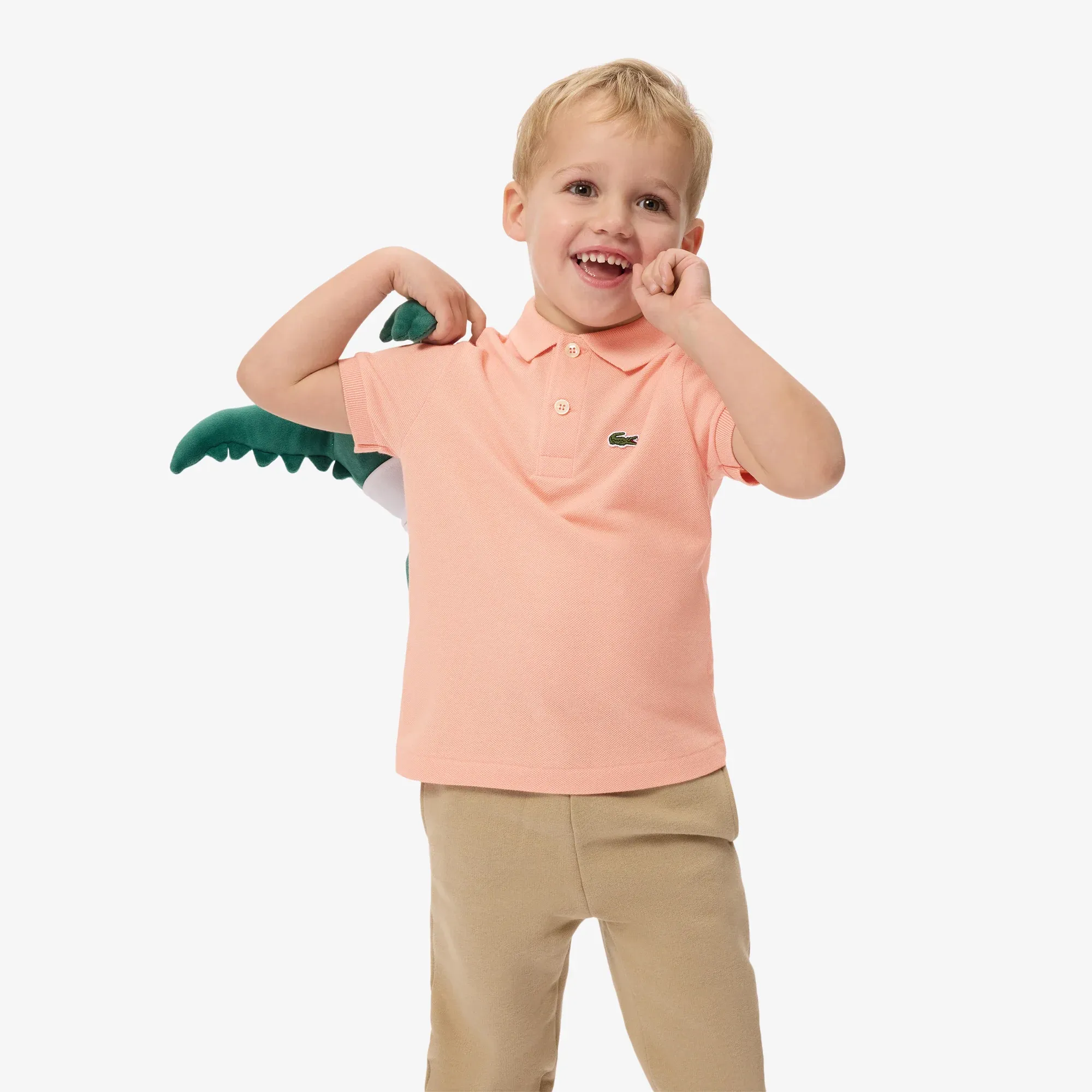 Lacoste Petit Piqué Polo Shirt - Coral Pink