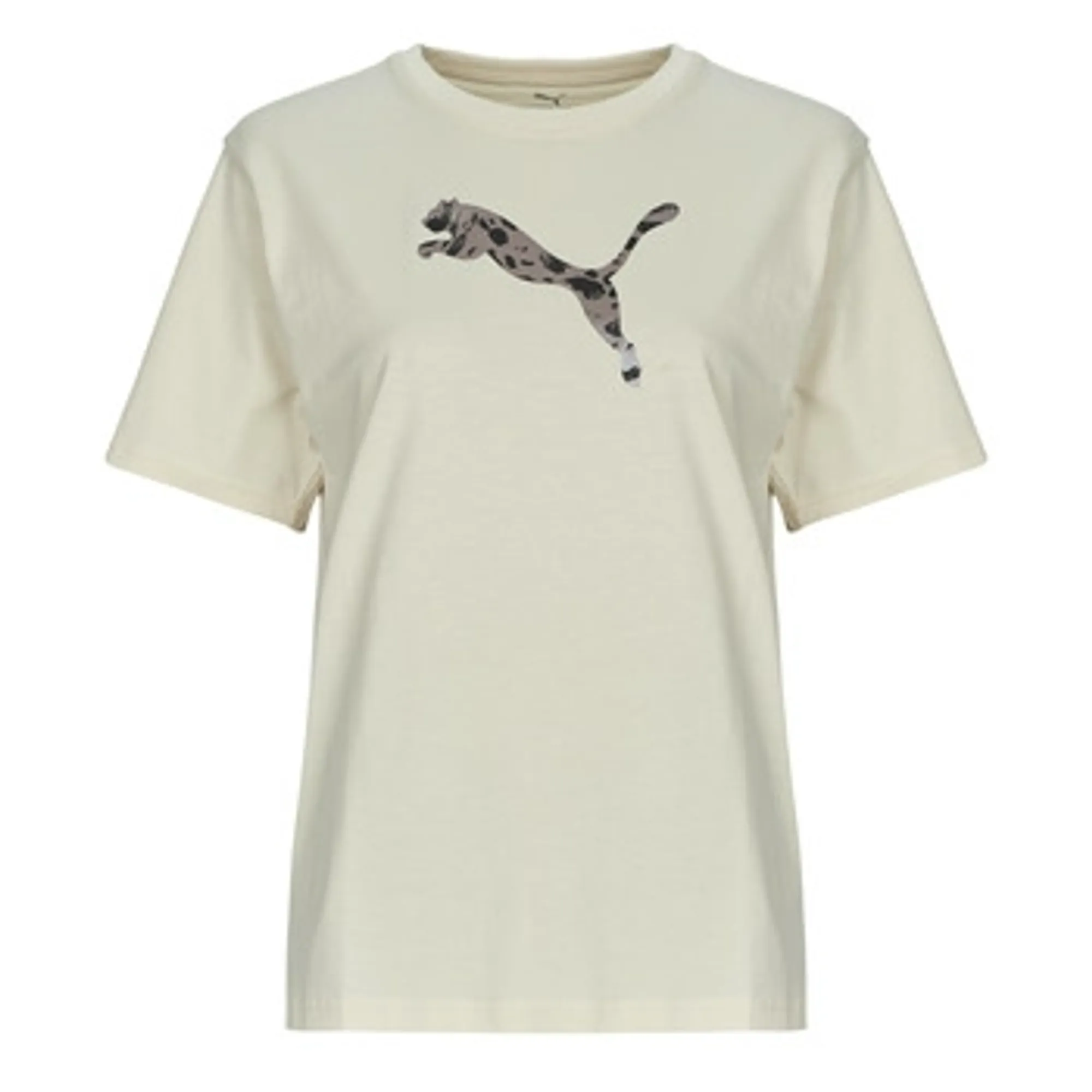 Puma  ESS GRAPHIC Animal Relaxed Tee  women's T shirt in Beige