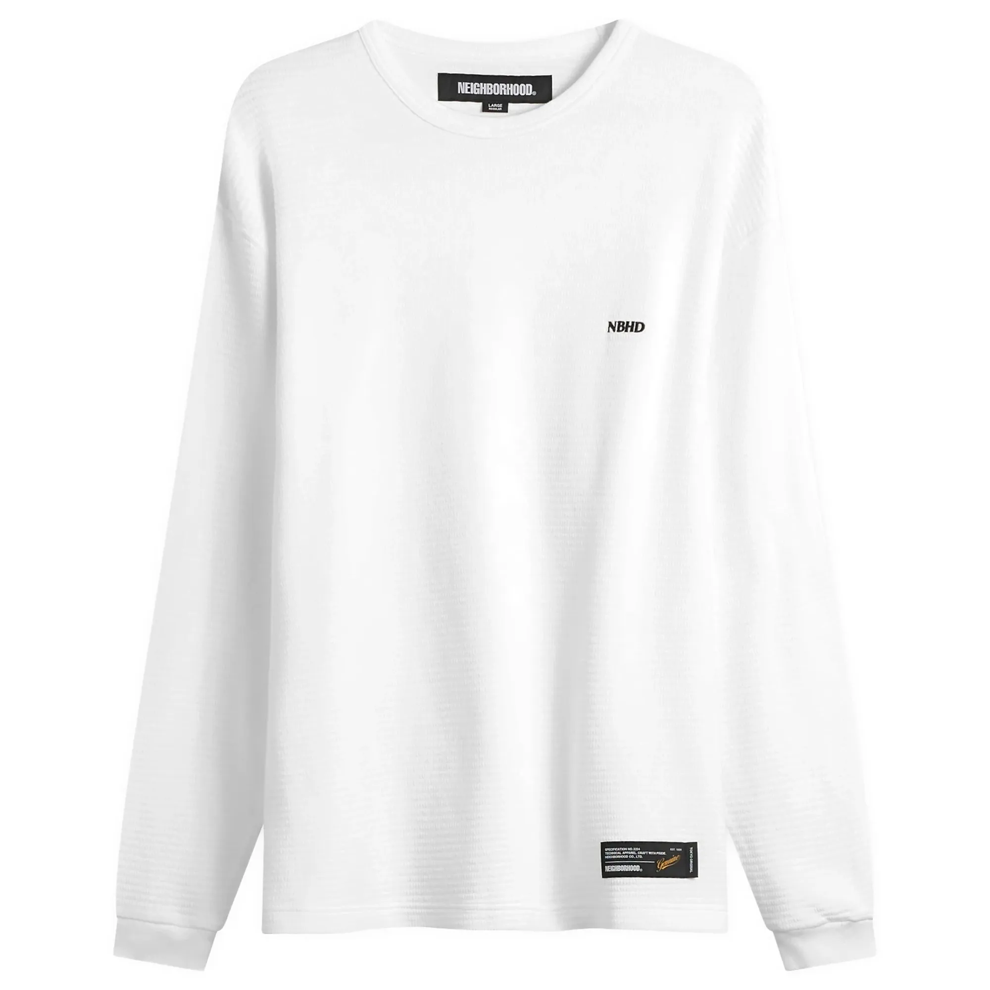 Neighborhood Men's Waffle Crewneck White