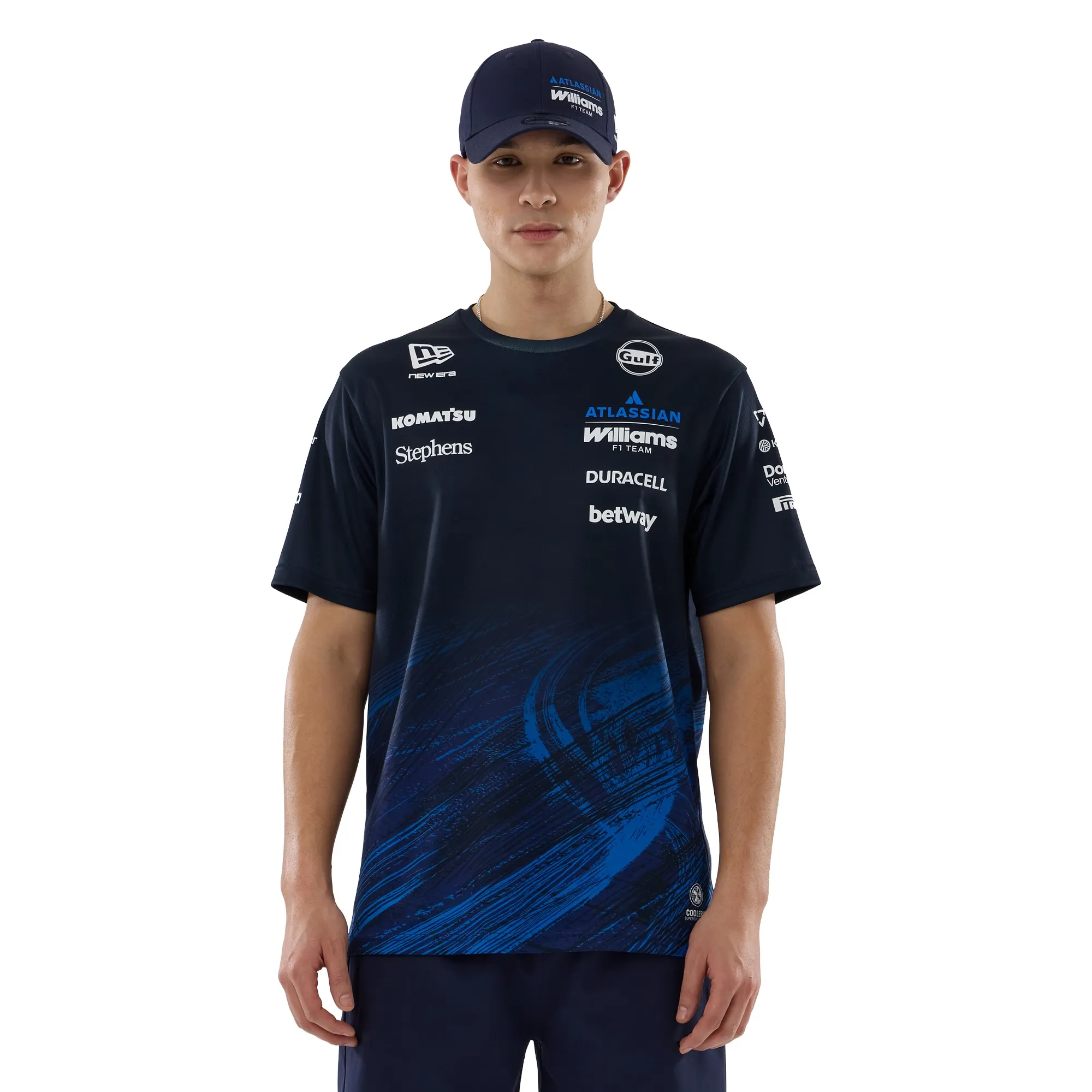 New Era Cap Williams Racing New Era Replica Tech T-Shirt - Navy