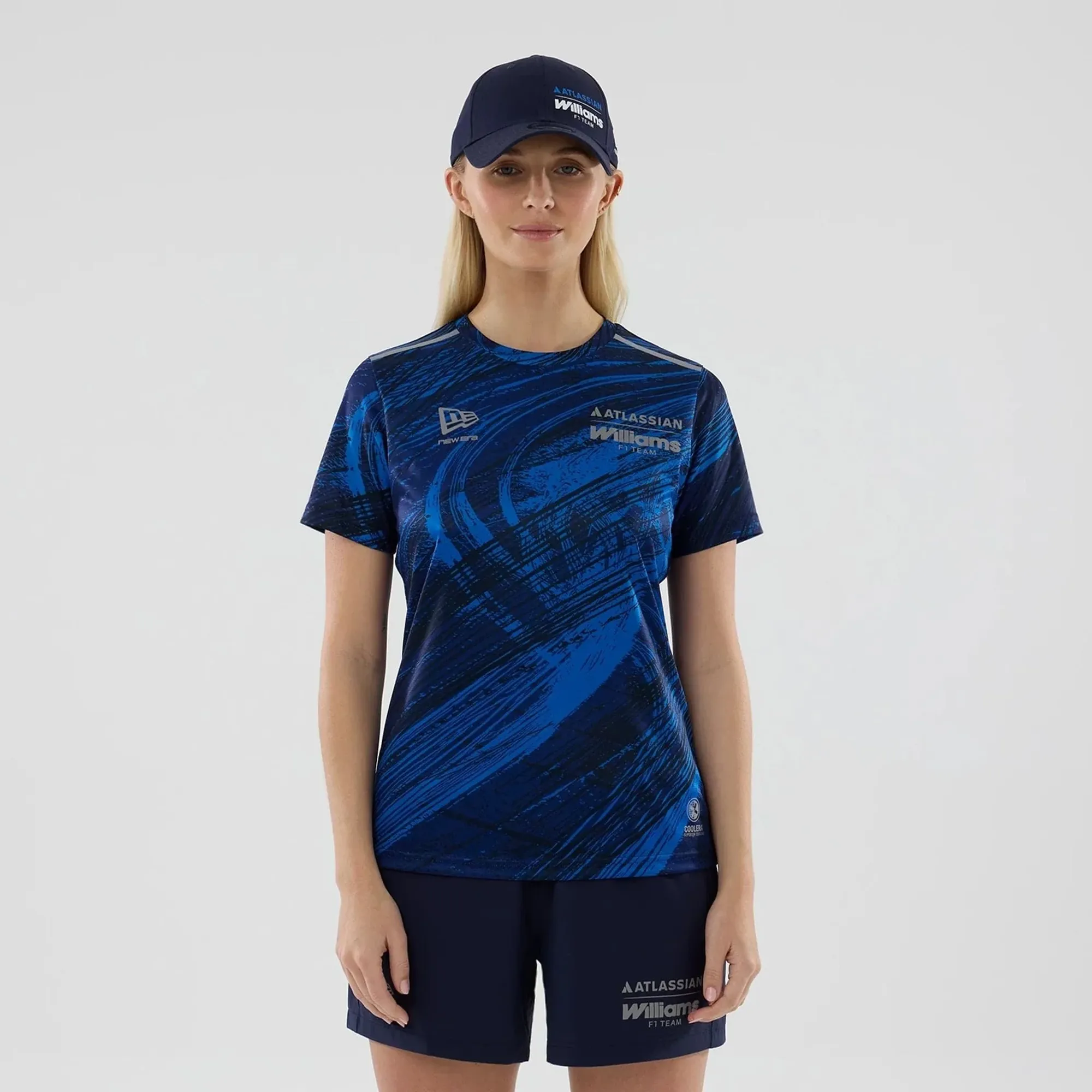Williams Womens Navy Active T-Shirt New Era Cap adult female