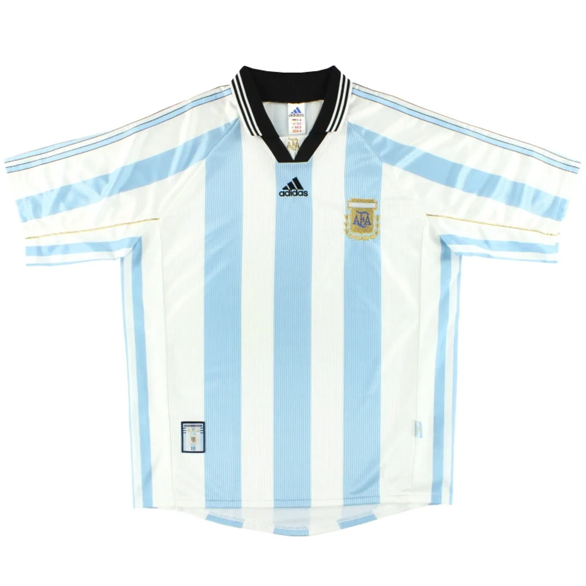 1998-99 Argentina adidas Home Shirt M - Argentina / Excellent 