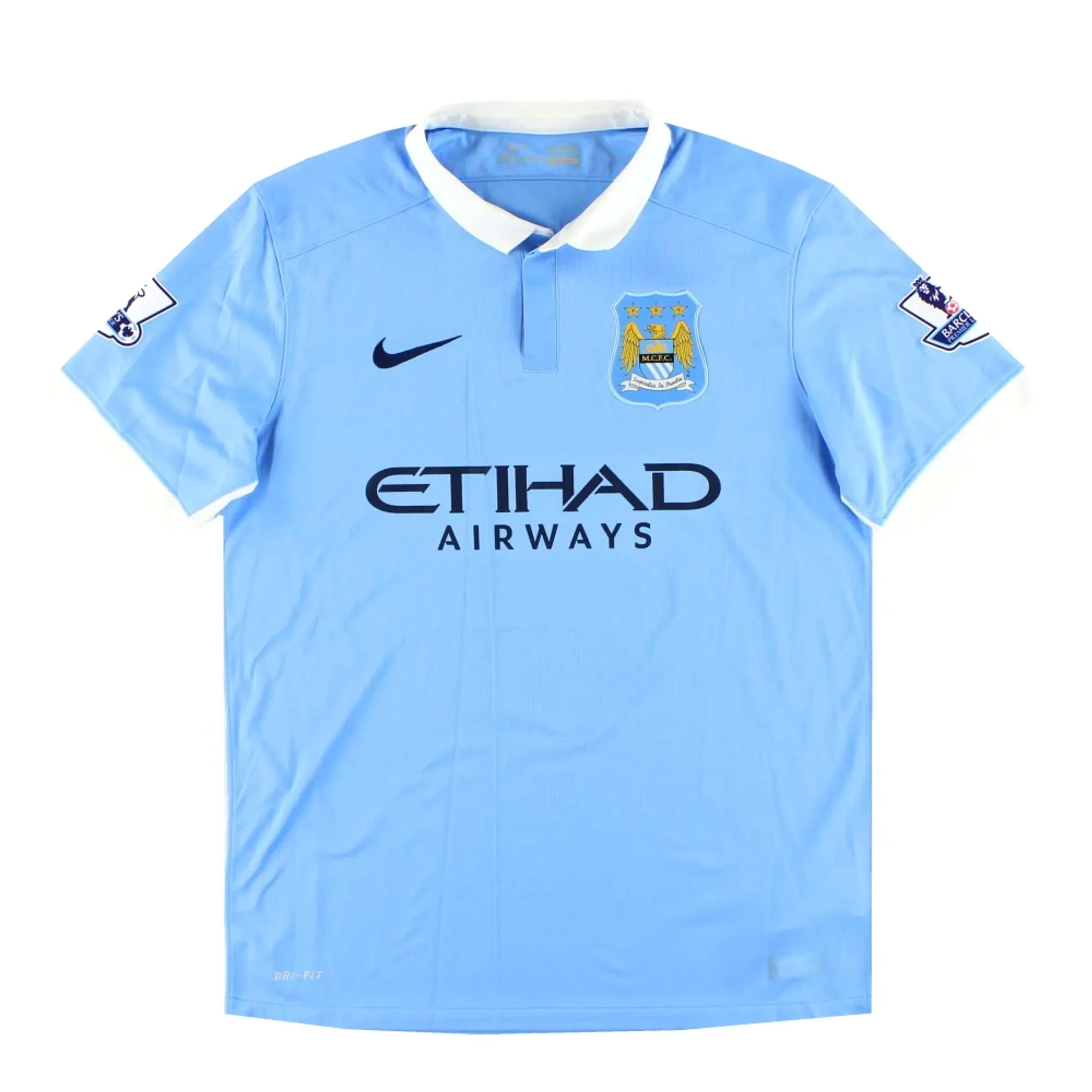 2015-16 Manchester City Nike Home Shirt L - Manchester City / Excellent 