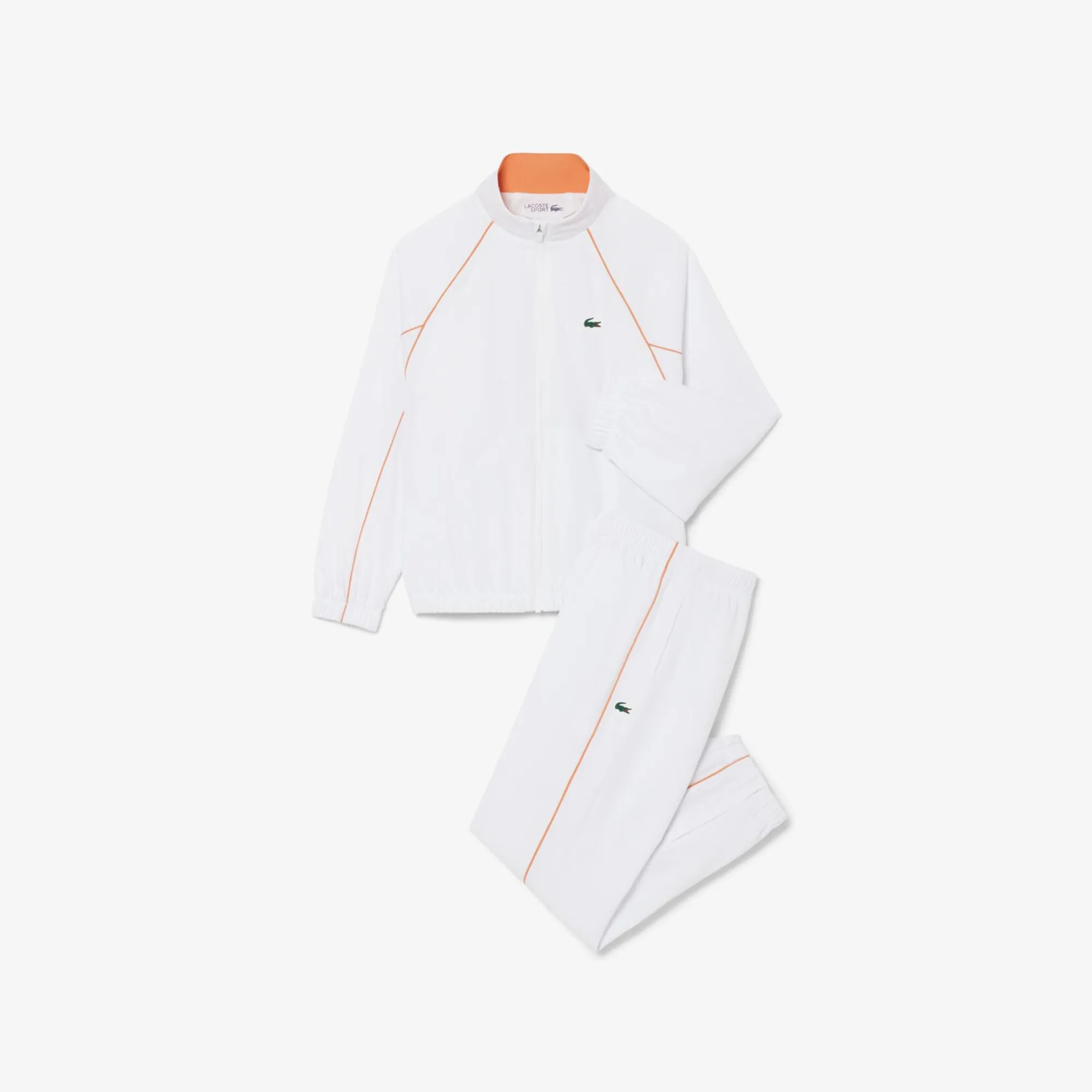 Lacoste Diamond Taffeta Tracksuit - White