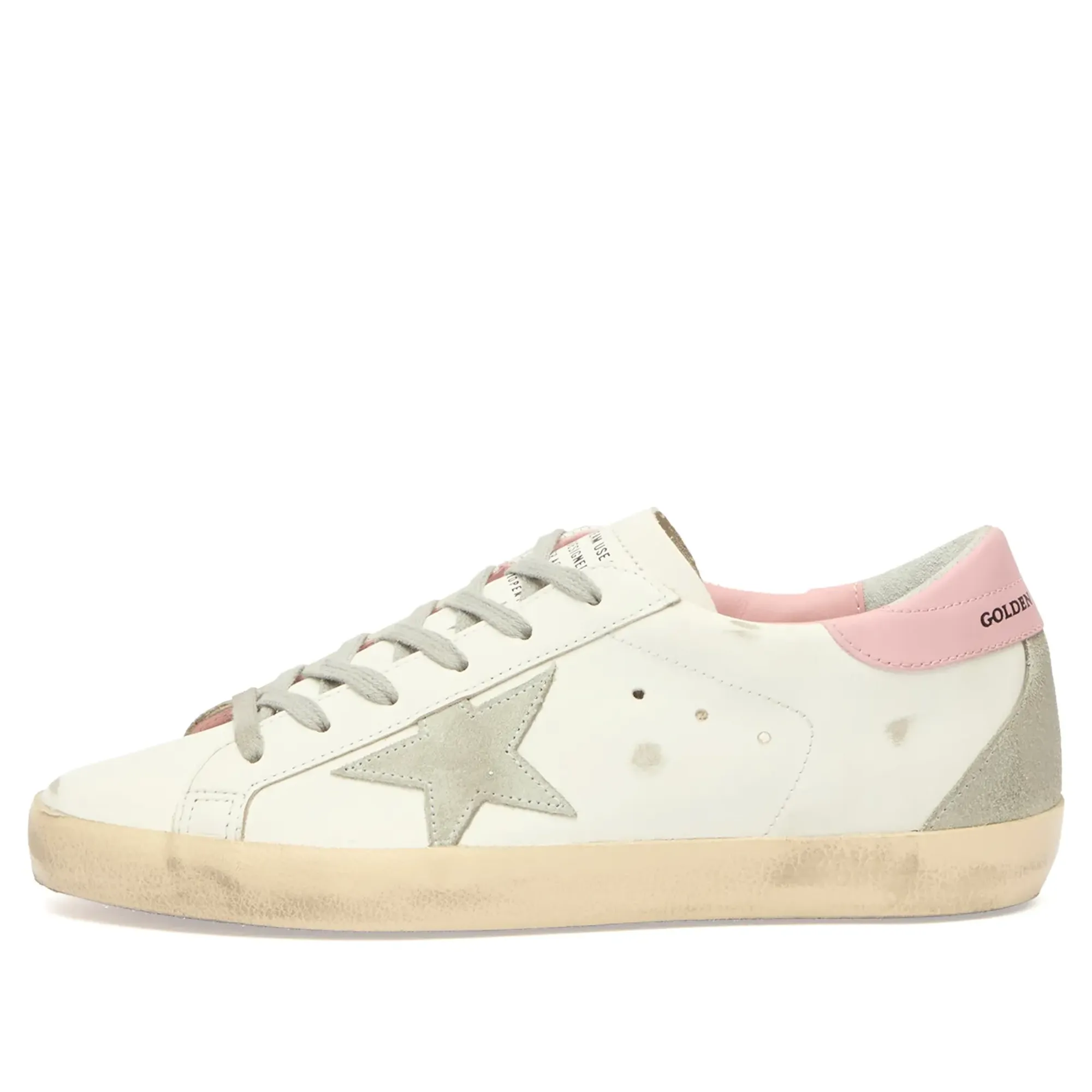 Golden Goose Women's Super Star Sneaker White/Ice/Light Pink