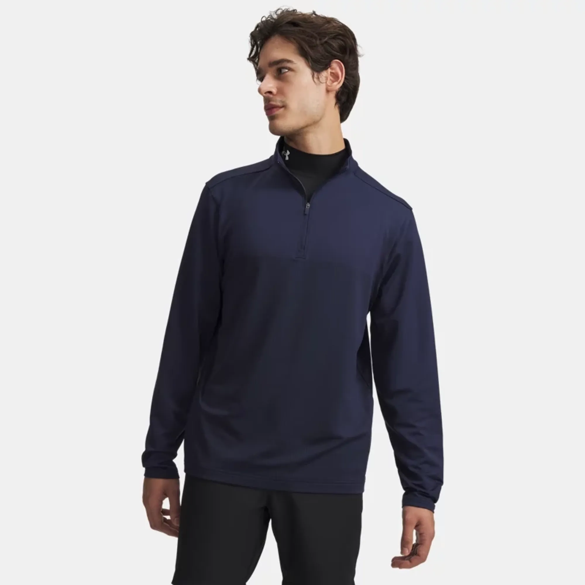 Under Armour  Drive Lightweight Men's ½ Zip Midnight Navy / Midnight Navy Fade Heather / Castlerock L