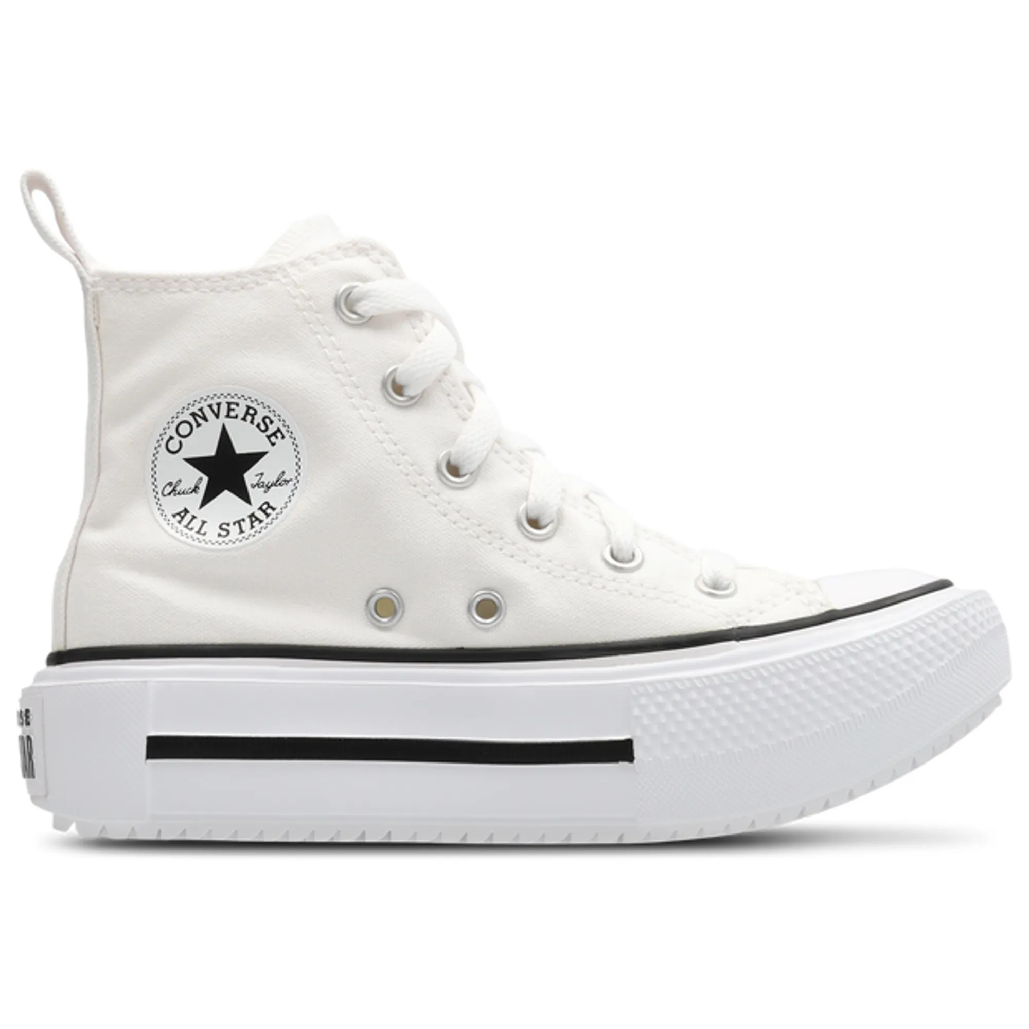 Converse Ctas Lift Double Stack Toddler Trainers - White