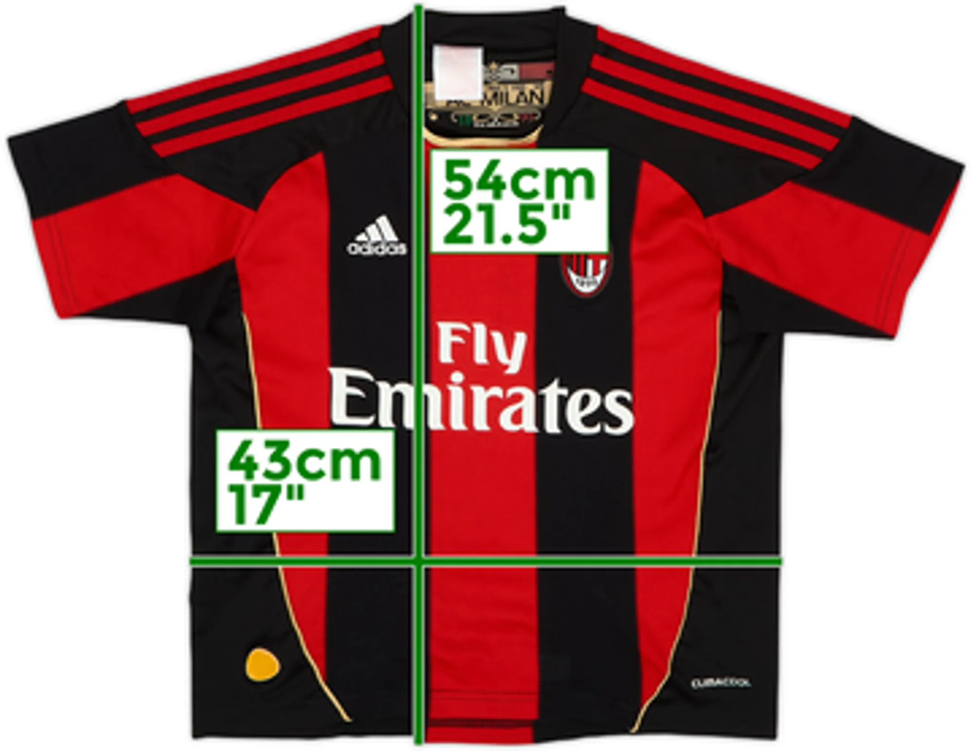 2010-11 AC Milan Home Shirt - 7/10 - (S.Boys)