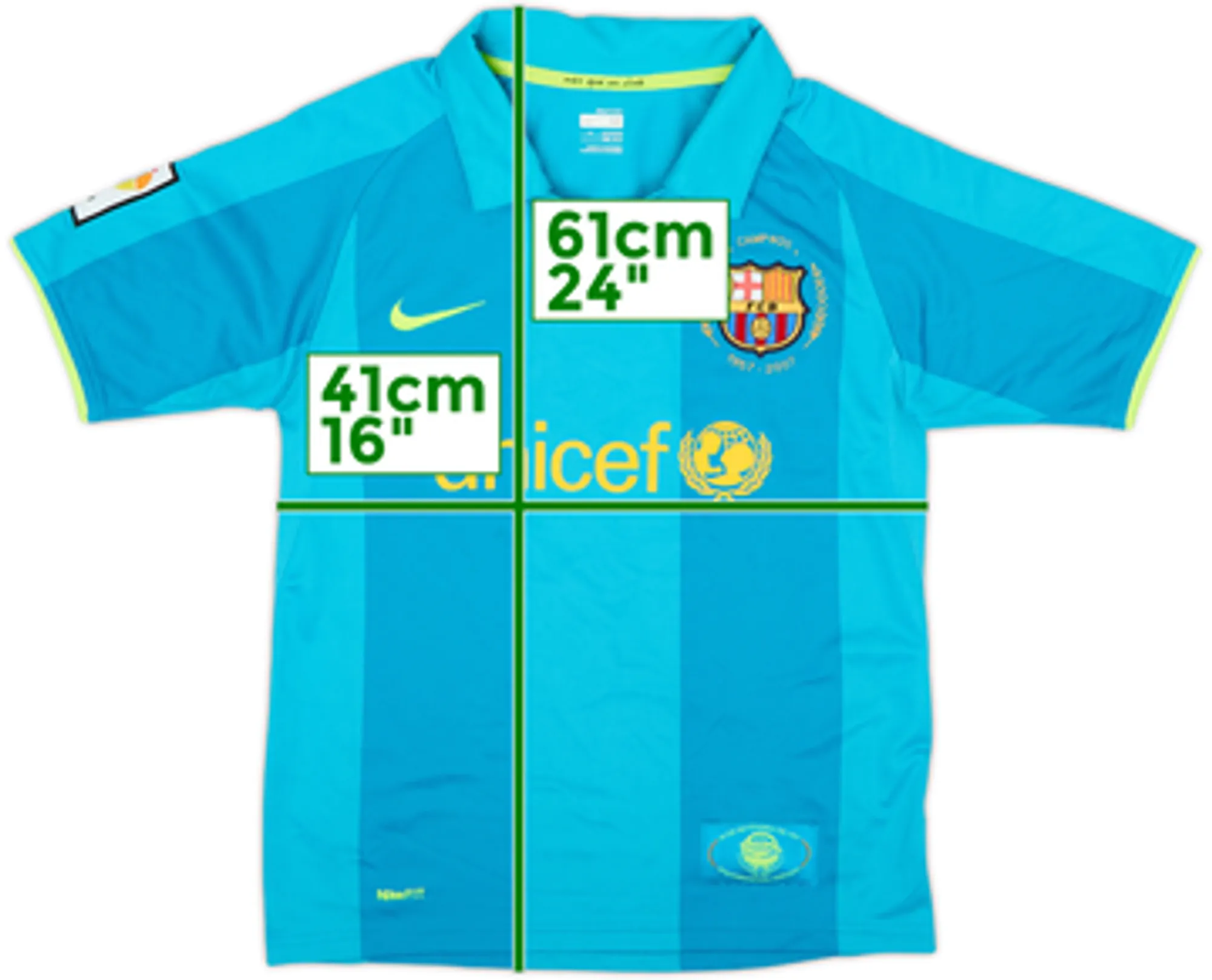 2007-09 Barcelona Away Shirt - 10/10 - (M.Boys)