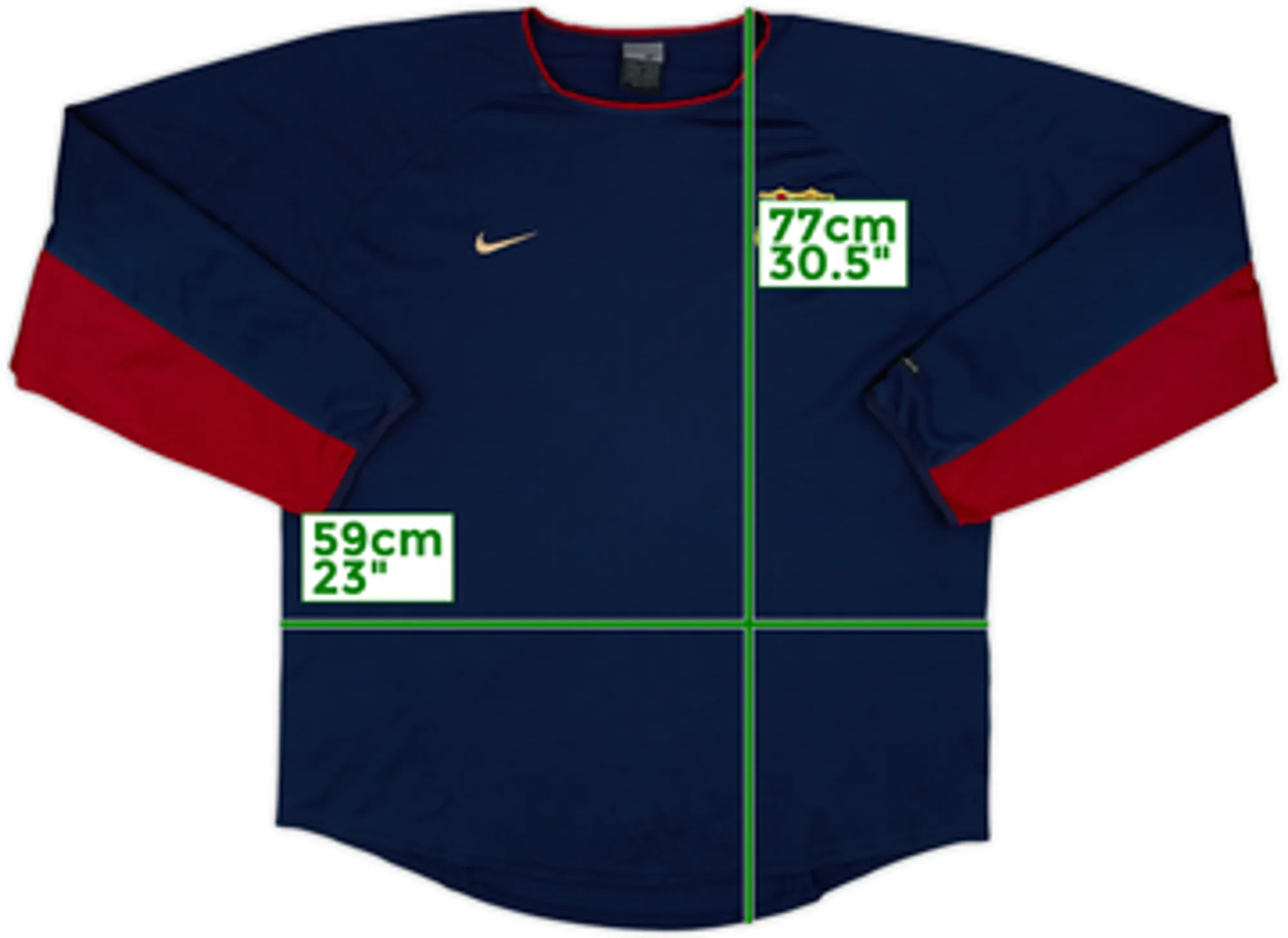 2002-03 Barcelona Nike Training L/S Shirt - 8/10 - (XL)
