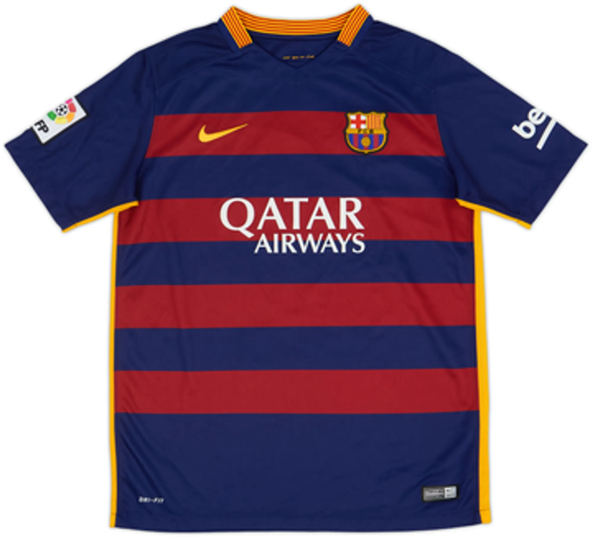 2015-16 Barcelona Home Shirt Caschili #4 - 10/10 - (XL.Boys)