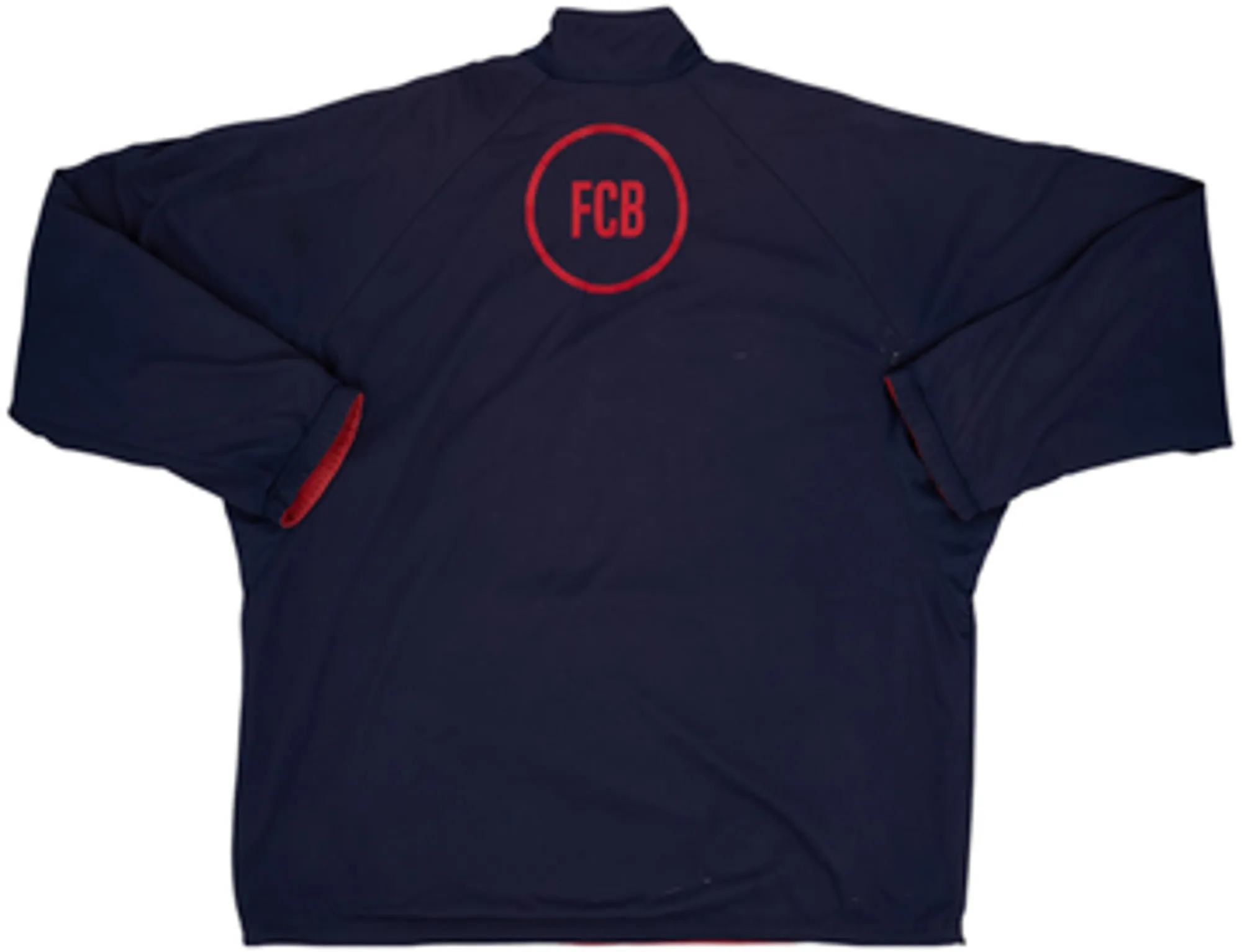 2000-01 Barcelona Nike Reversible 1/2 Zip Track Jacket - 5/10 - (3XL)