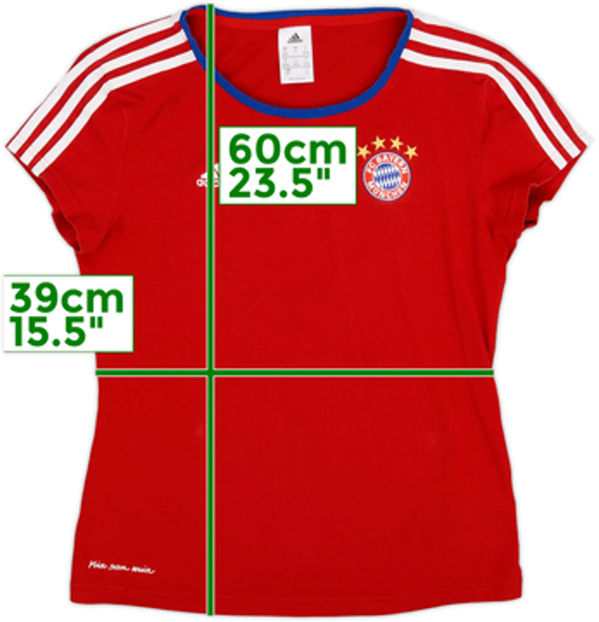 2014-15 Bayern Munich adidas Cotton Tee - 8/10 - (Women's S)