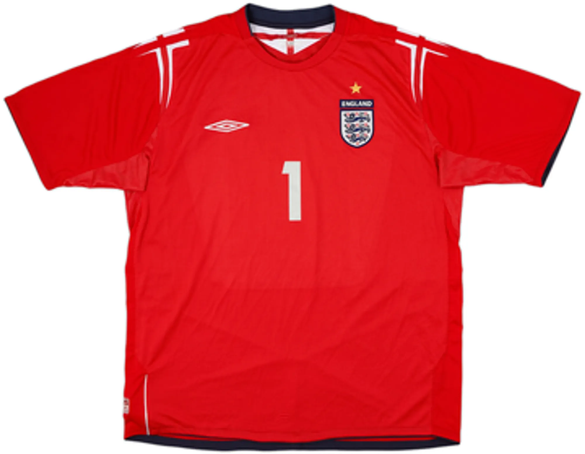 2004-06 England Away Shirt Shakey Bassett #1 - 8/10 - (XL)