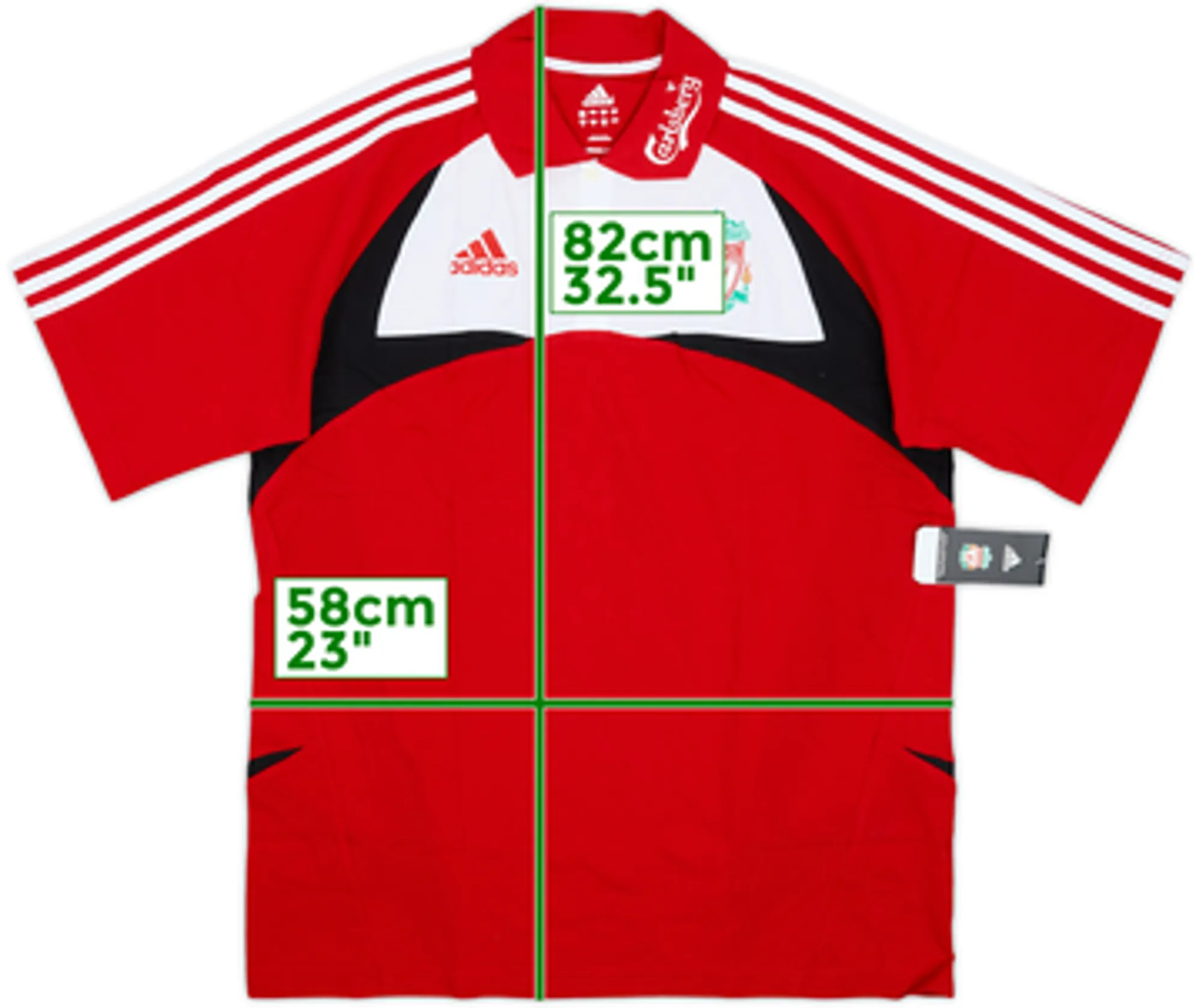 2007-08 Liverpool adidas Polo Shirt (L)