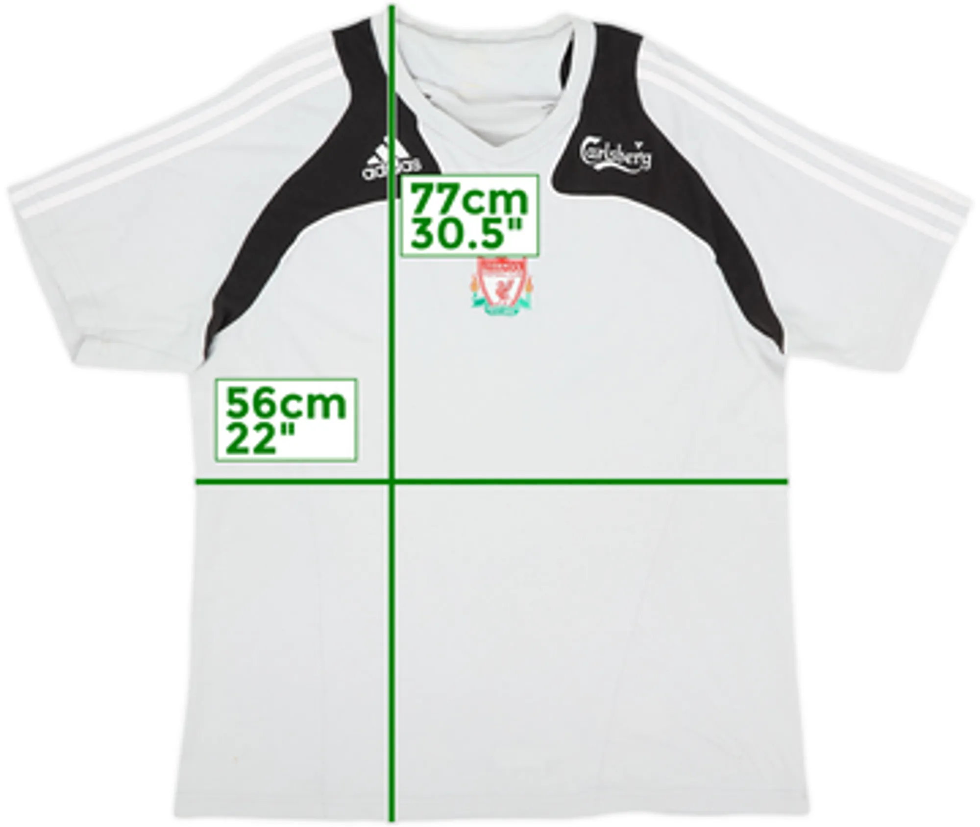 2008-09 Liverpool adidas Cotton Tee - 6/10 - (XL)