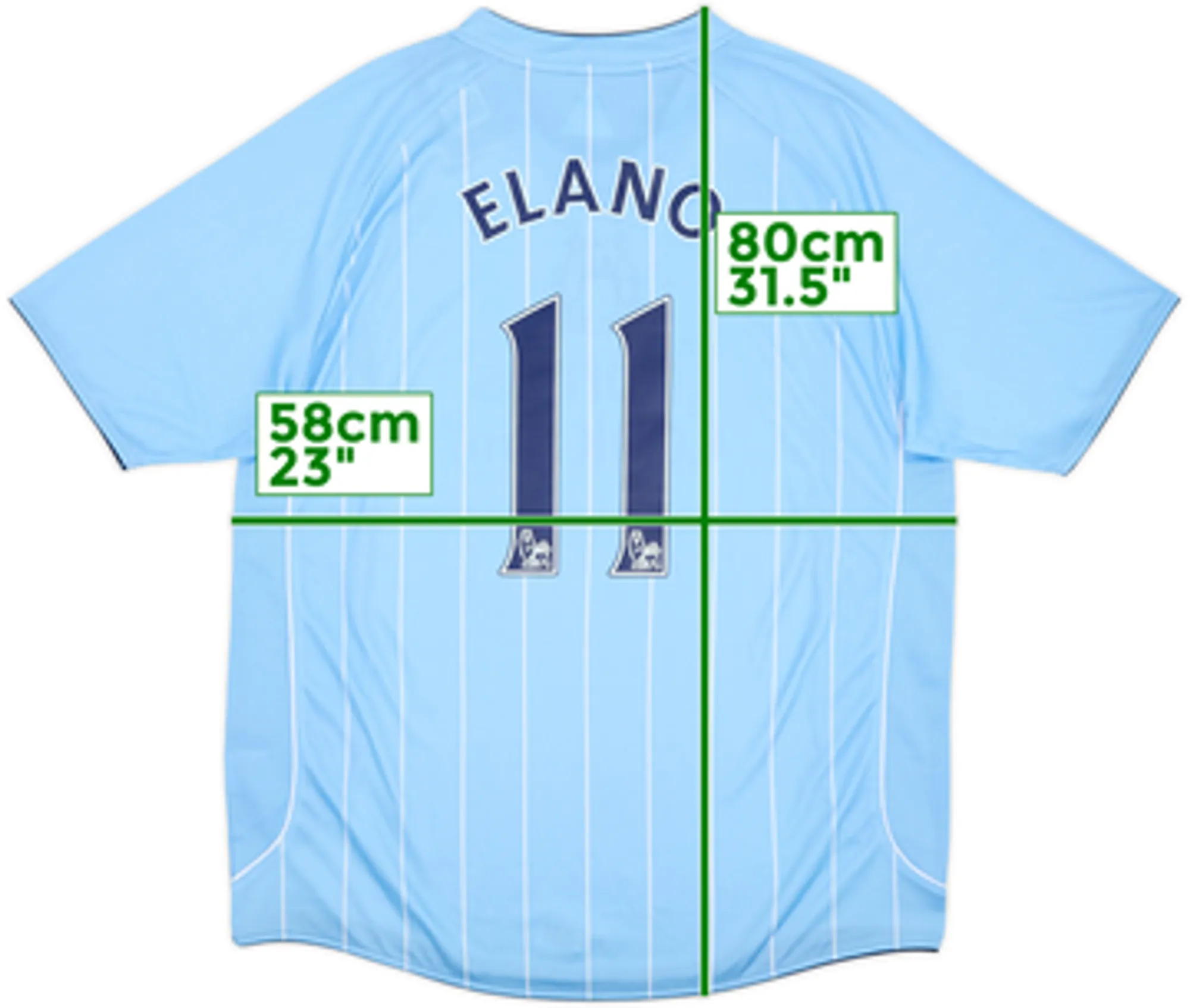 2007-08 Manchester City Home Shirt Elano #11 (XL)