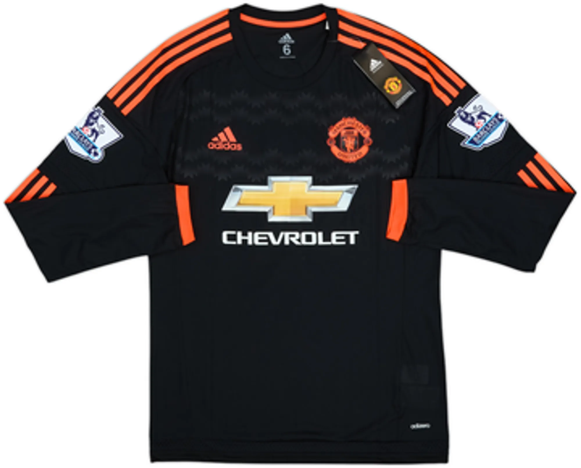 2015-16 Manchester United Player Issue Third L/S Shirt Mata #8 (M)