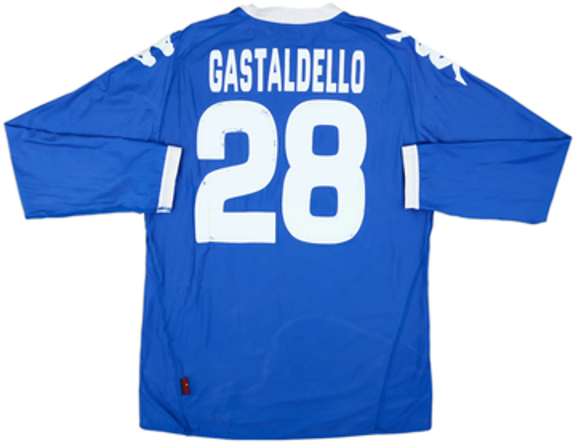 2010-11 Sampdoria Home L/S Shirt Gastadello #28 - 5/10 - (XL)