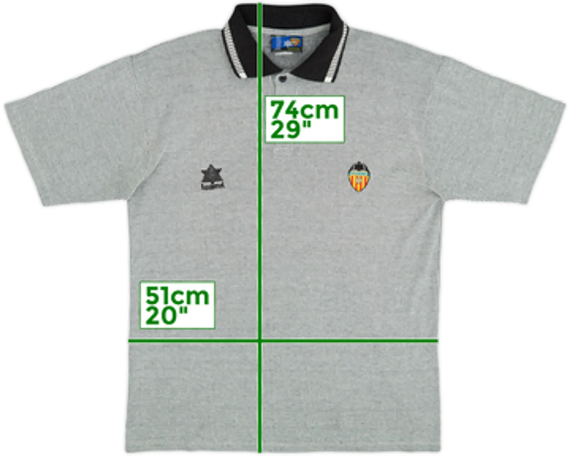 1993-94 Valencia Luanvi Polo Shirt - 10/10 - (L)