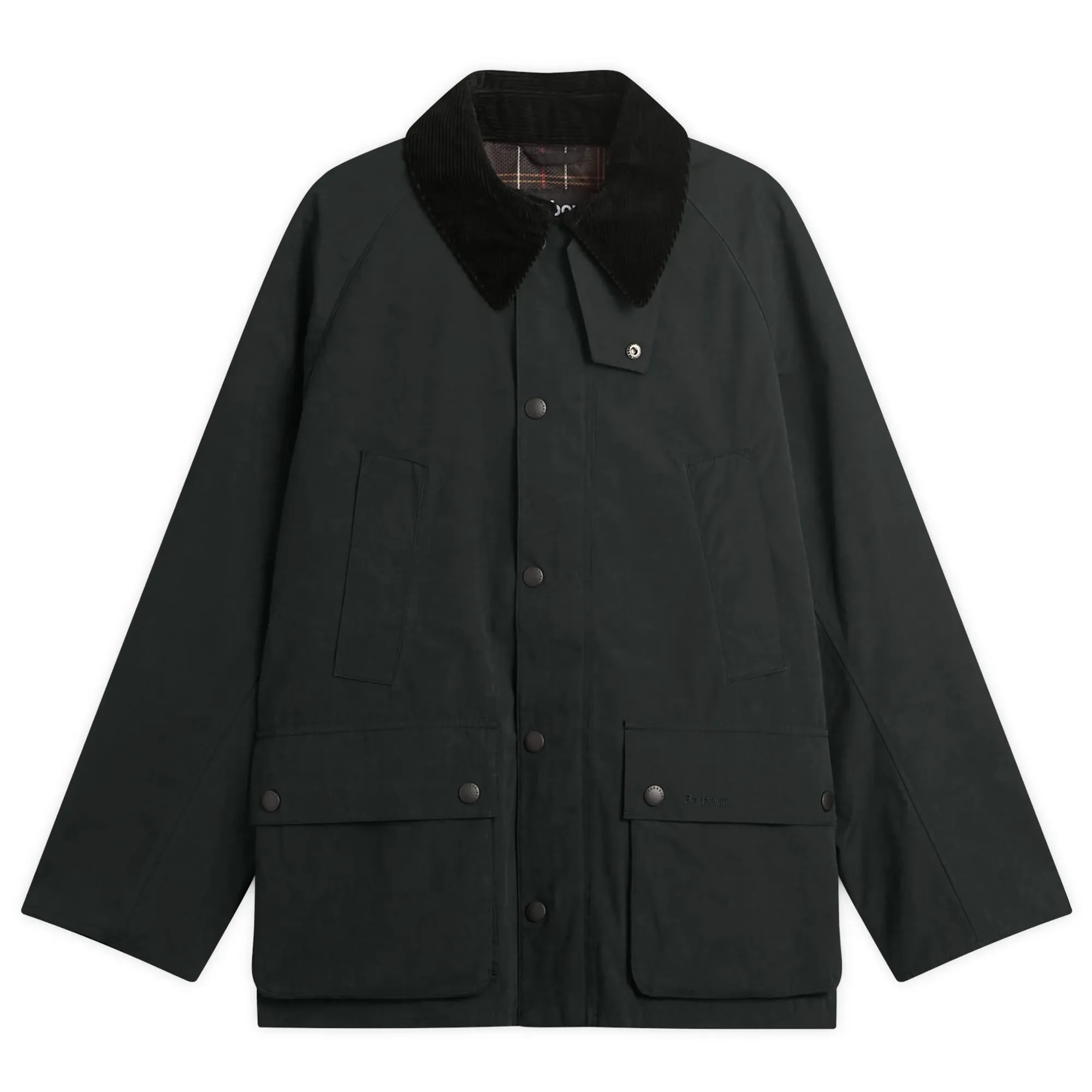 Barbour Men's OS Peached Bedale Casual Jacket Black