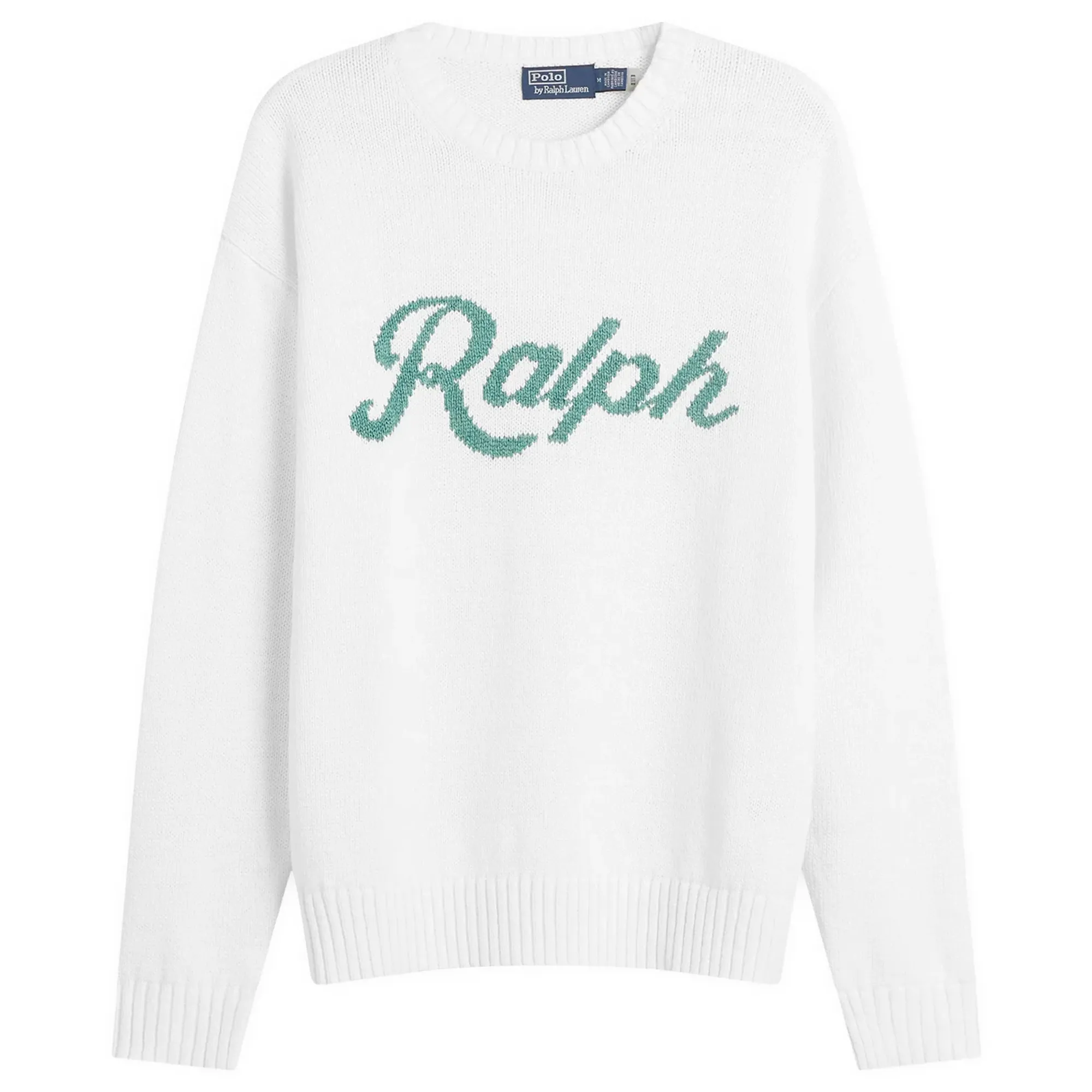 Polo Ralph Lauren Men's Authentic Ralph Knit Jumper Deckwash White Combo