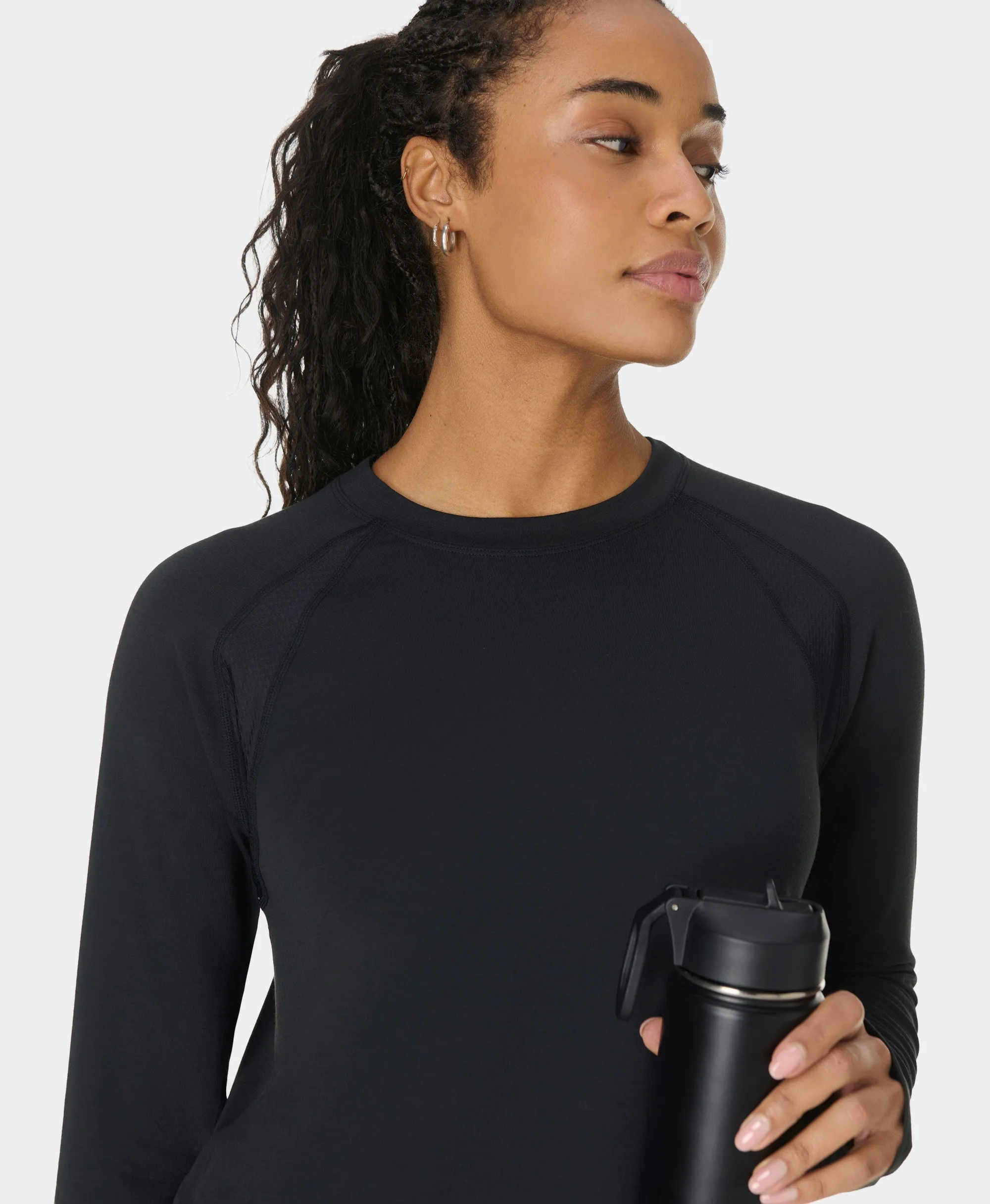 Breathe Easy Longline Long Sleeve Top