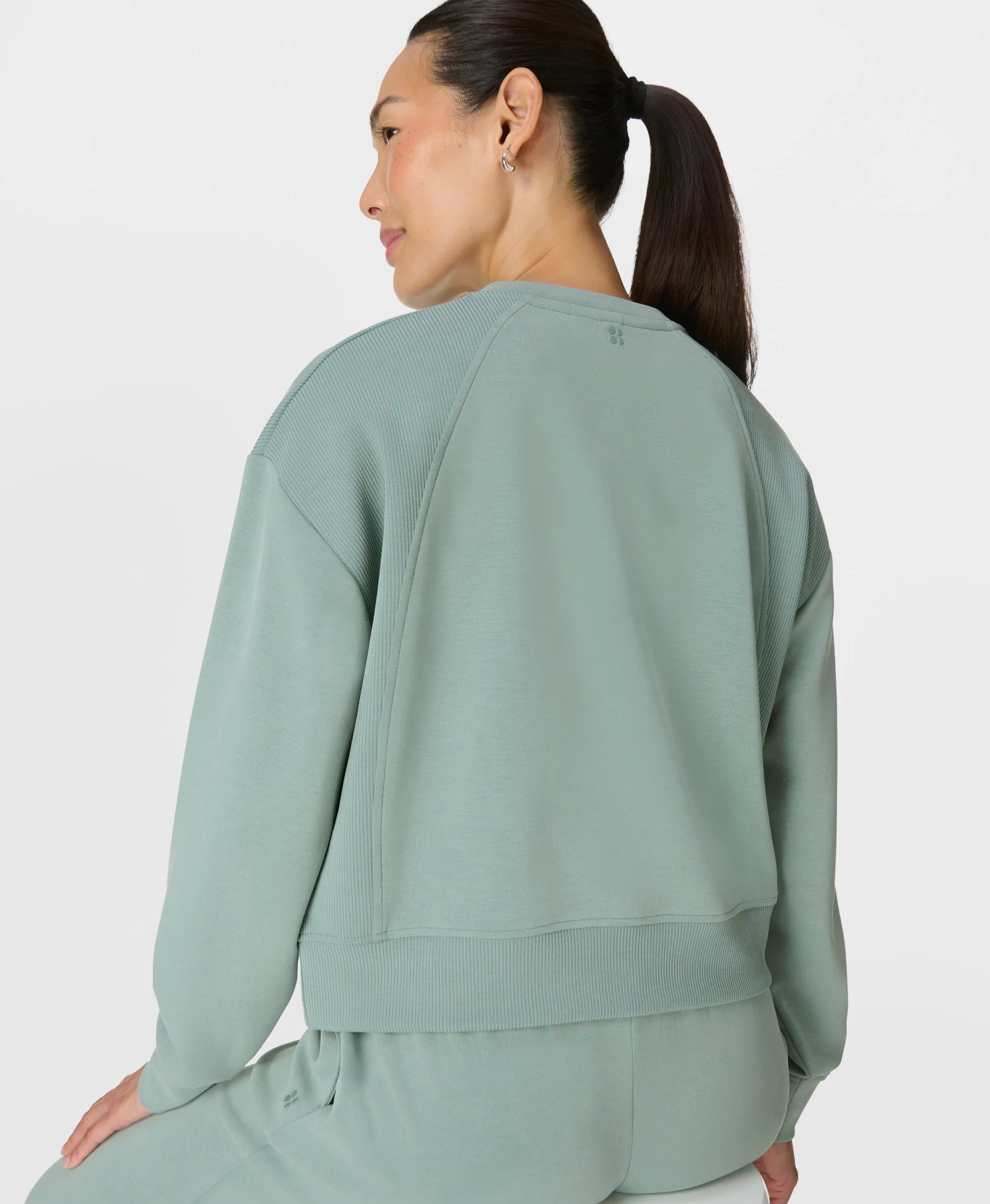 Sand Wash Rib Mix Sweatshirt