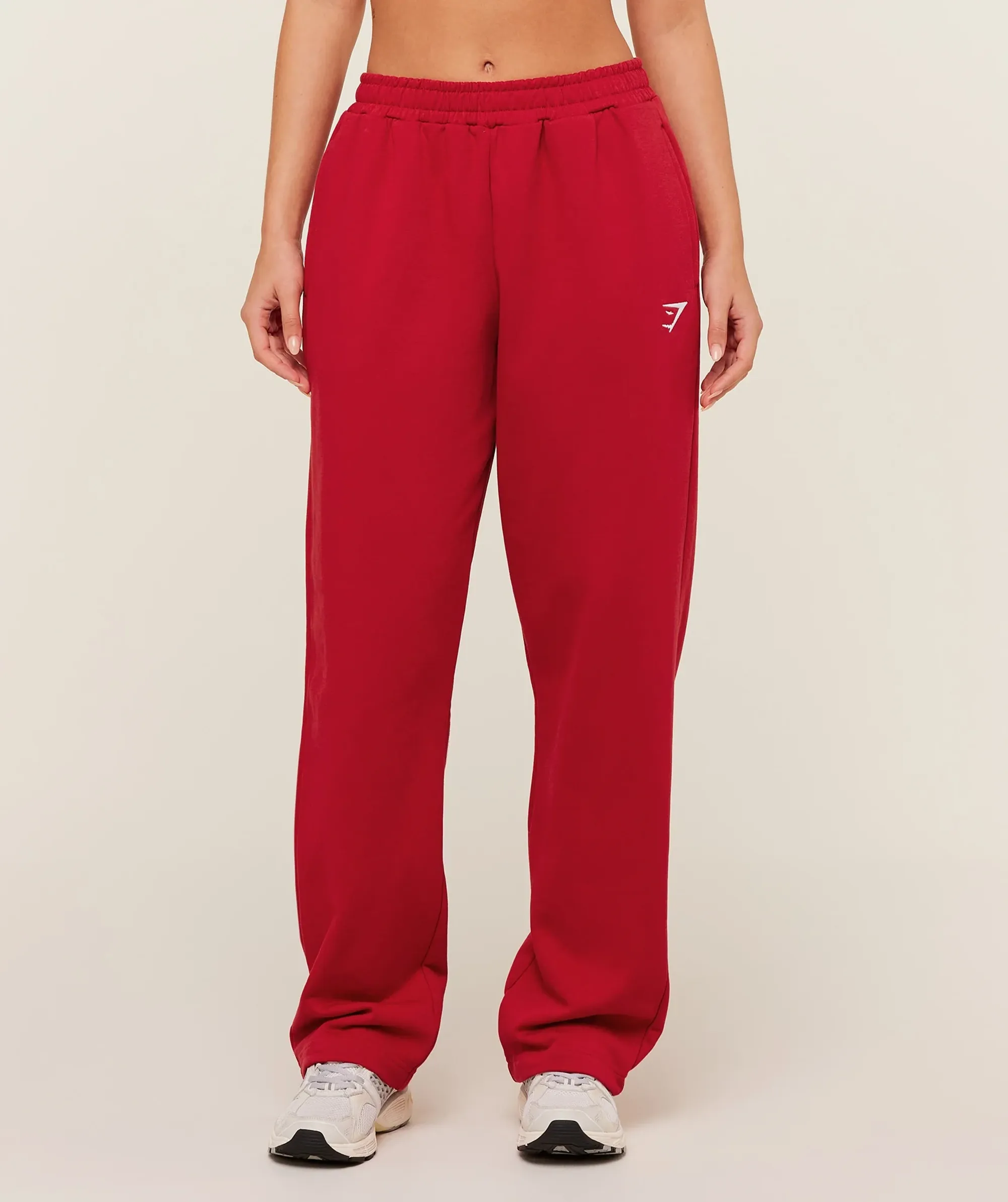 Gymshark Training Fleece Straight Leg Jogger - Carmine Red