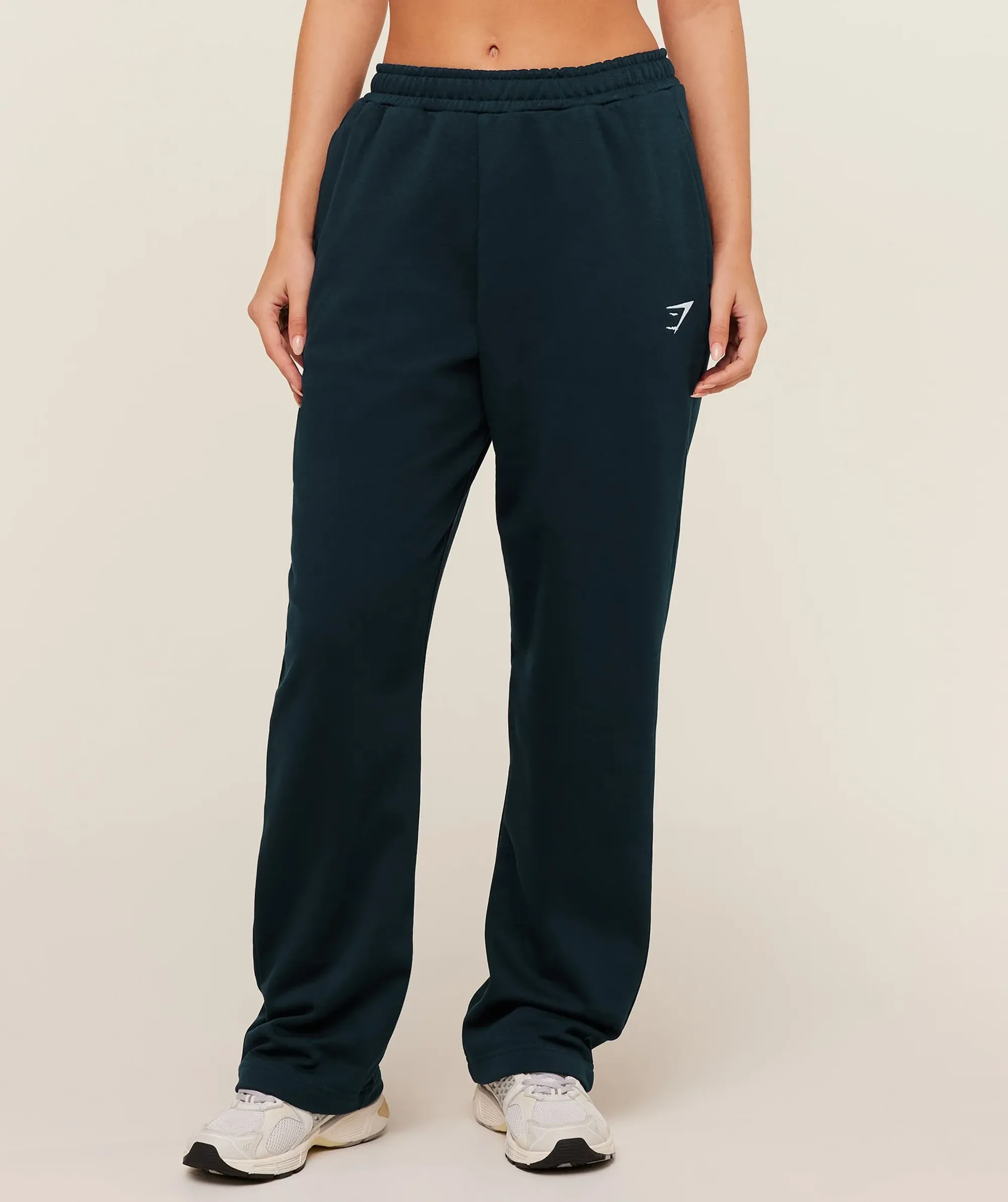 Gymshark Training Fleece Straight Leg Jogger - Deep Petrol Blue
