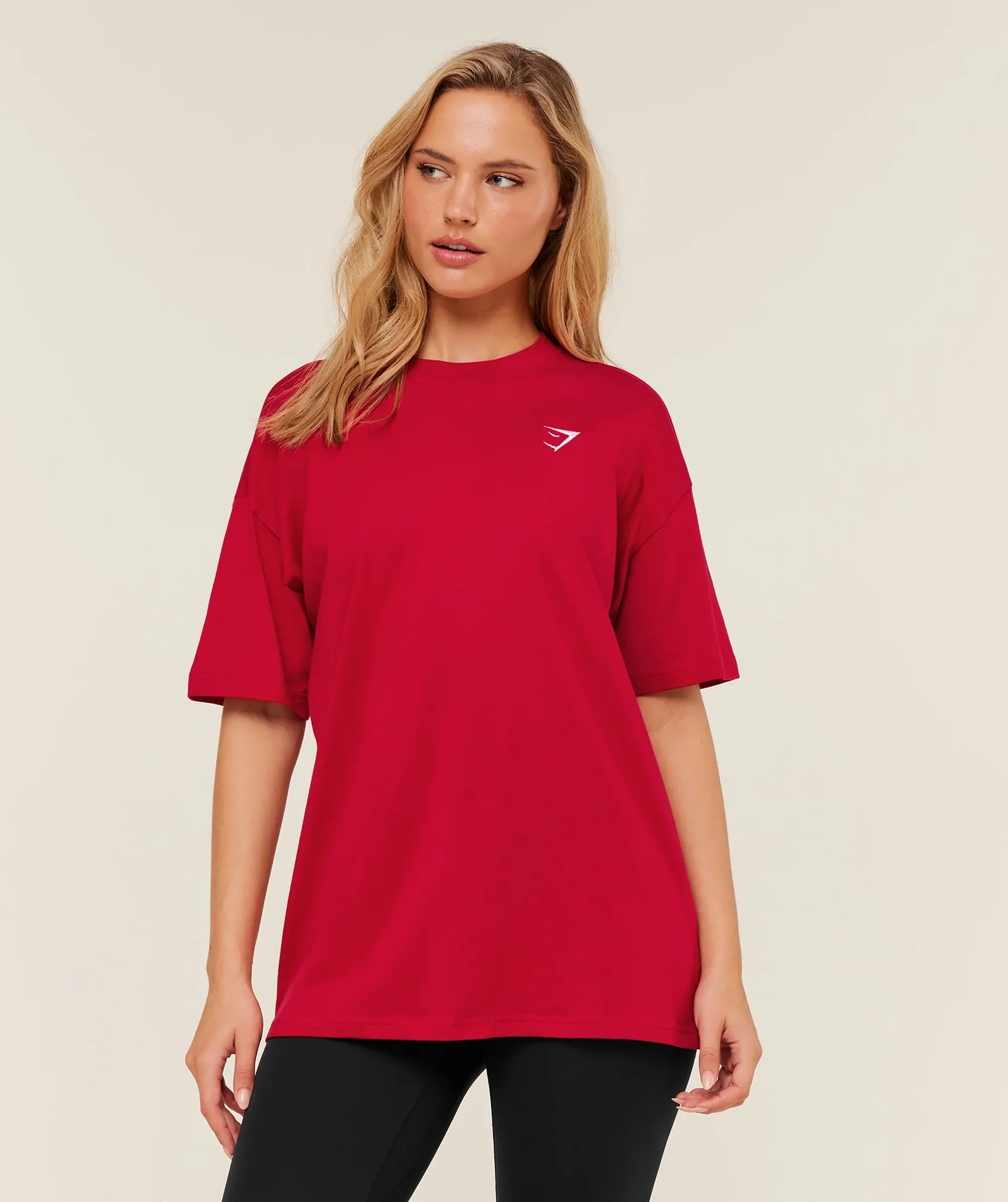 Gymshark Training Oversized T-Shirt - Carmine Red