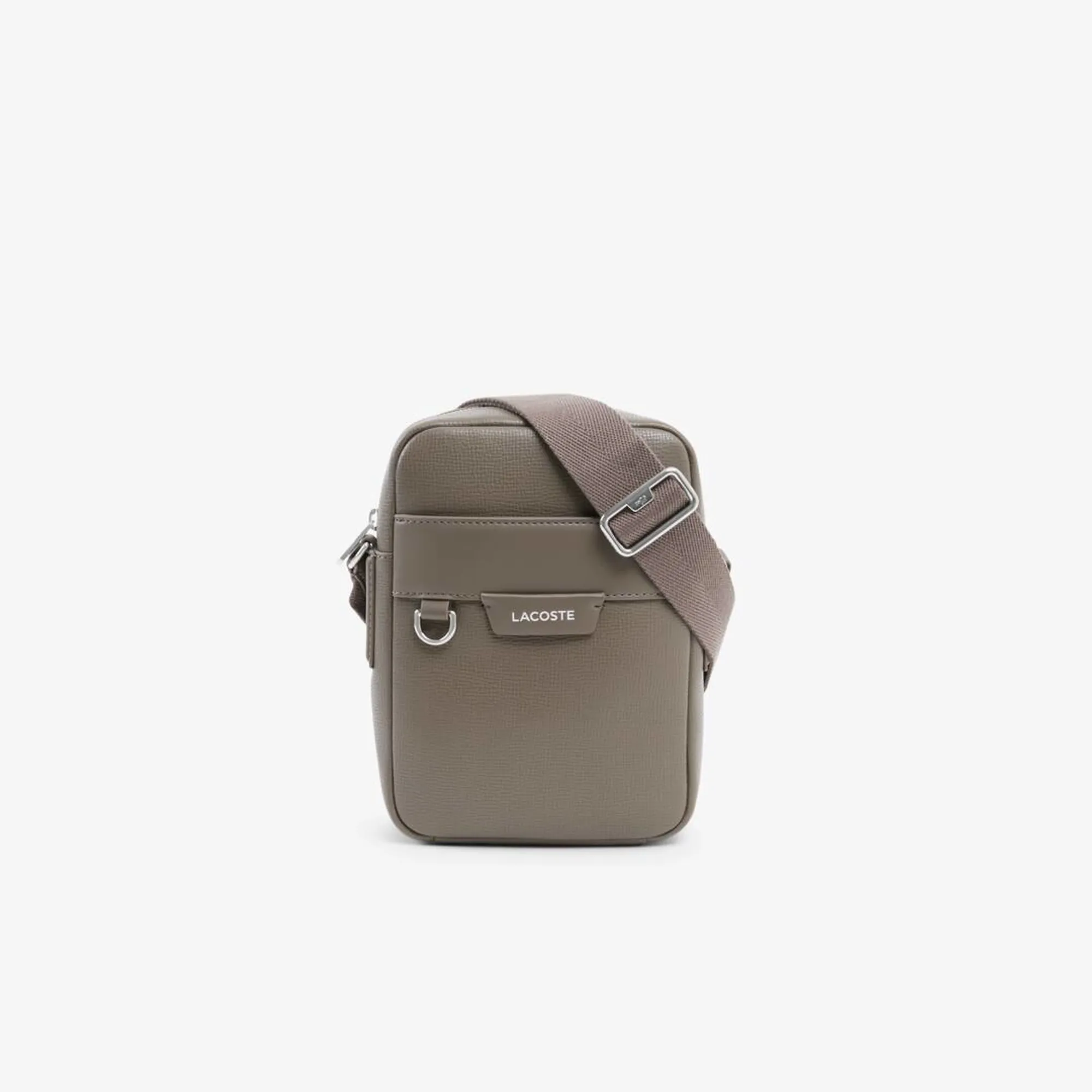 Lacoste Ossian Leather Satchel - Morel