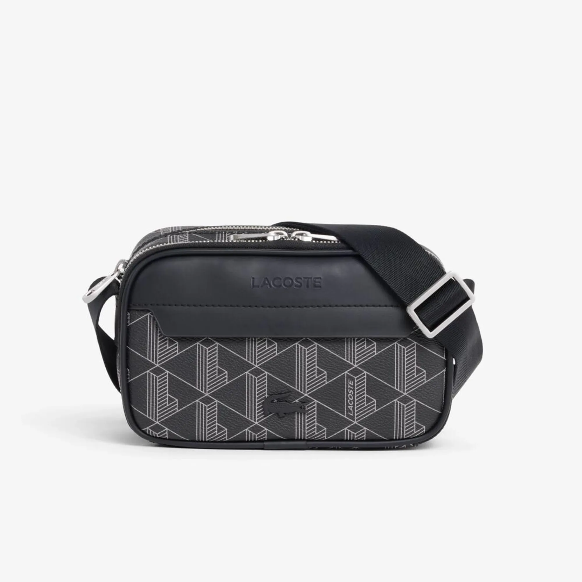 Lacoste The Blend Reporter Bag - Monogram Noir Gris