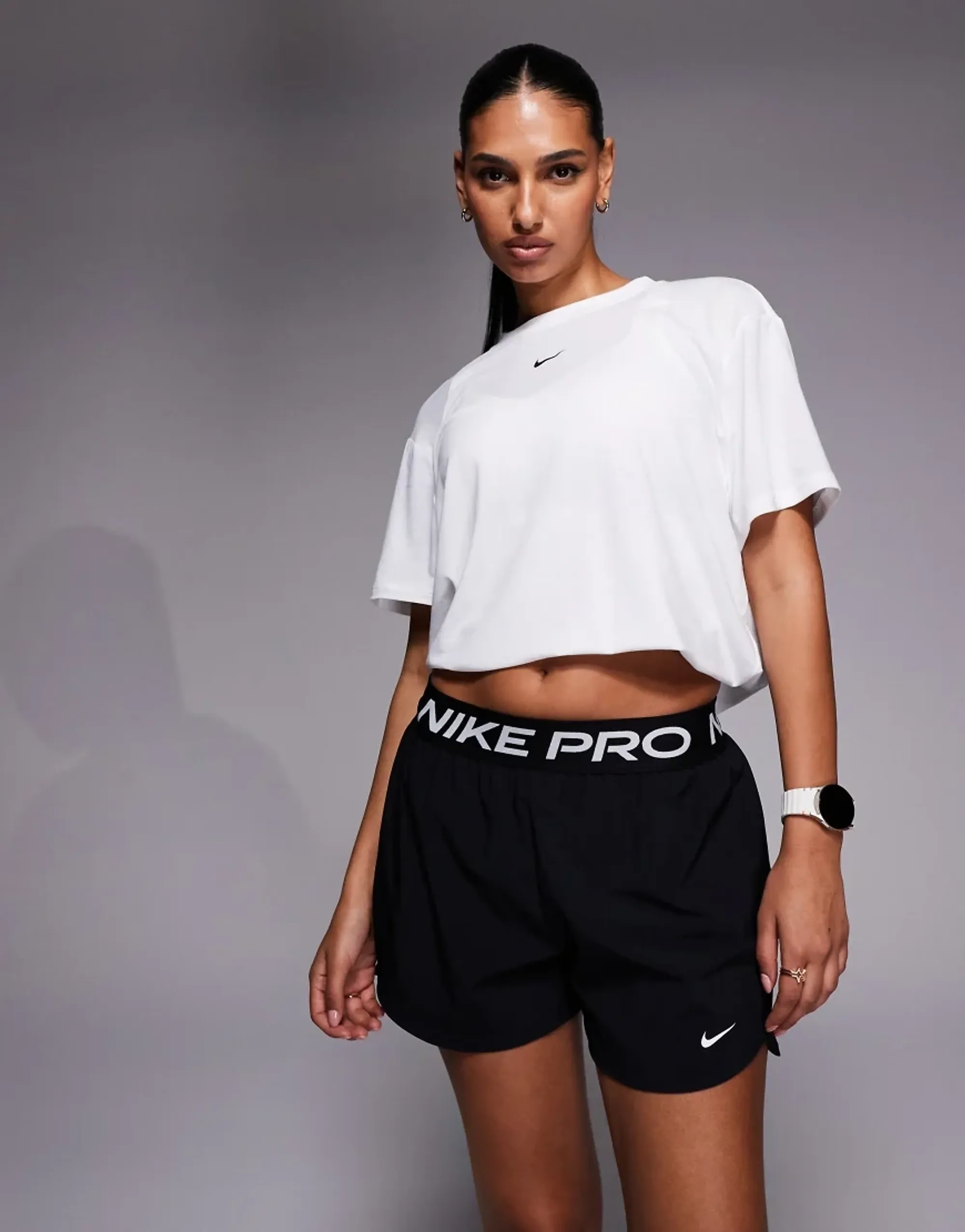 Nike Pro Dri-FIT Mid-Rise Brief-Lined 3 Inch Women's Shorts - SP26