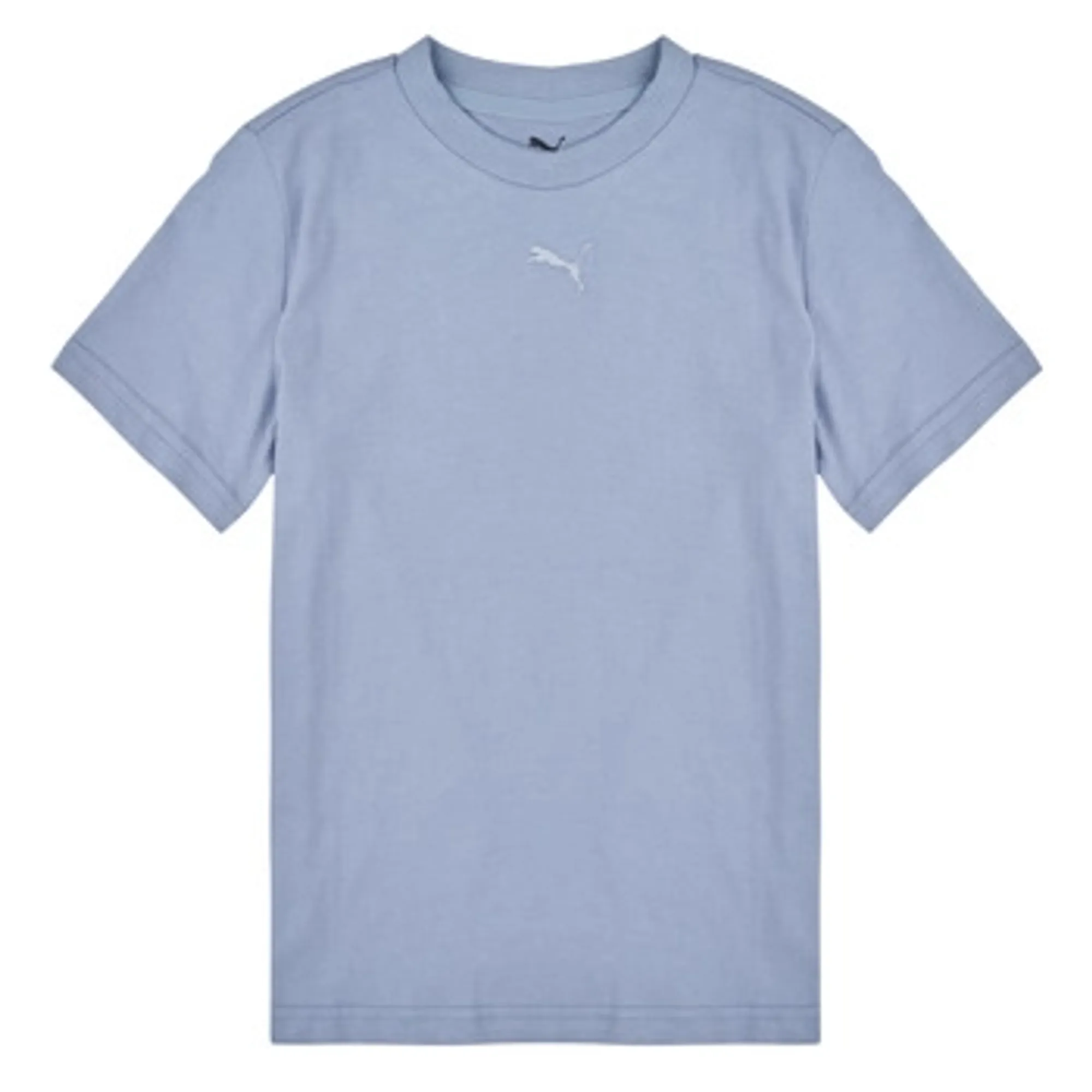 Puma  ESS Cat Logo Tee  girls's Children's T shirt in Purple