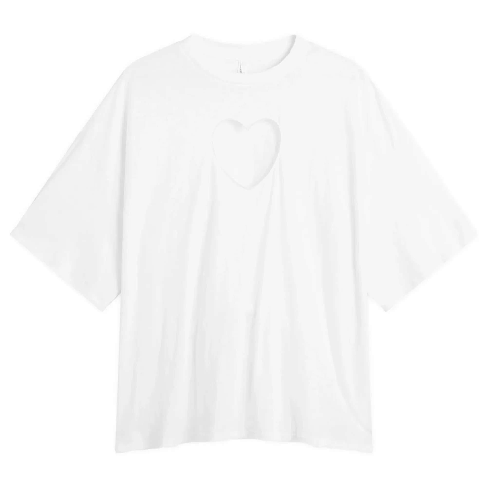 SKIMS Women's Worn In Jersey Oversized T-Shirt Snow