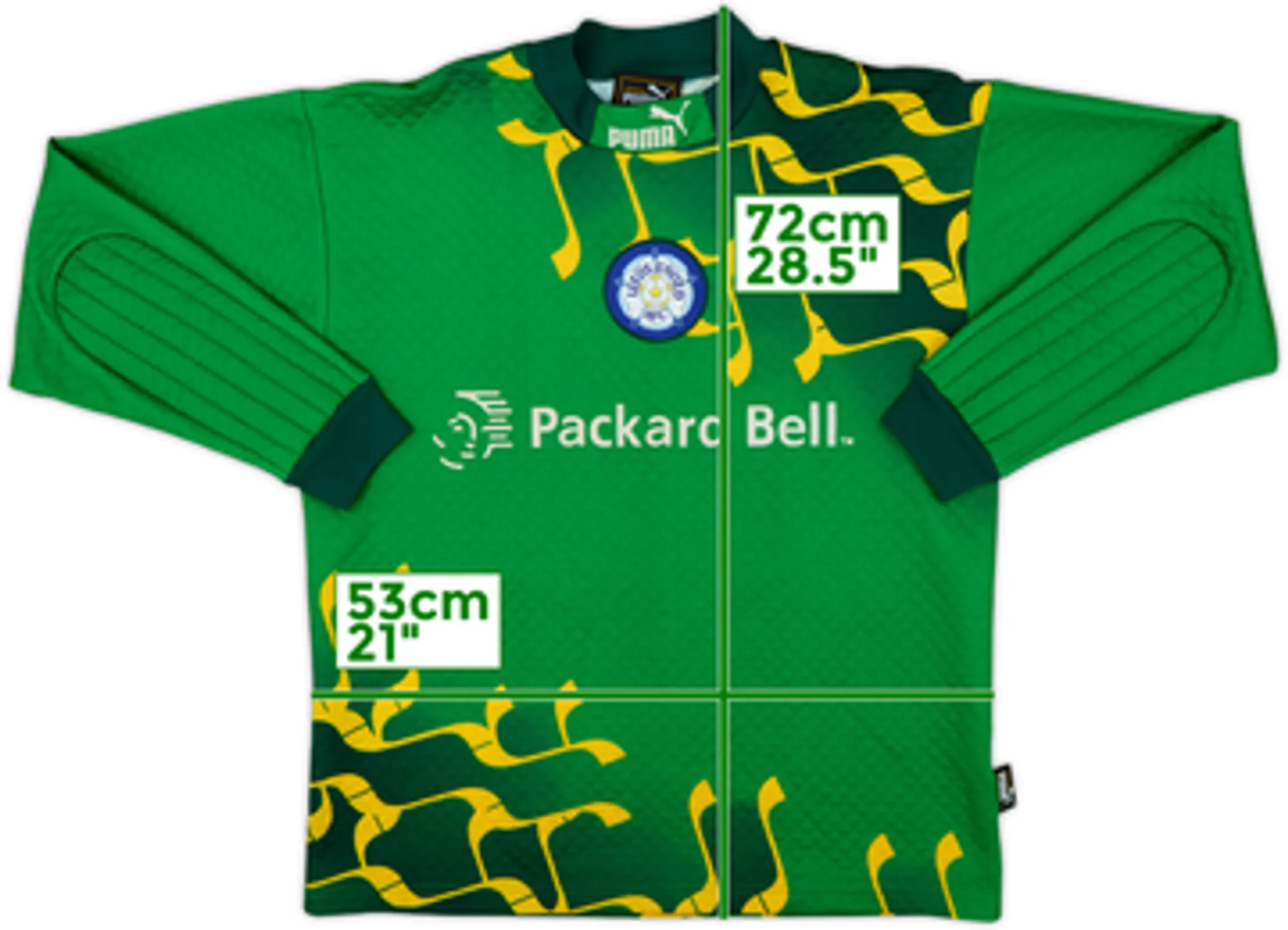 1996-98 Leeds United GK Shirt - 8/10 - (M)