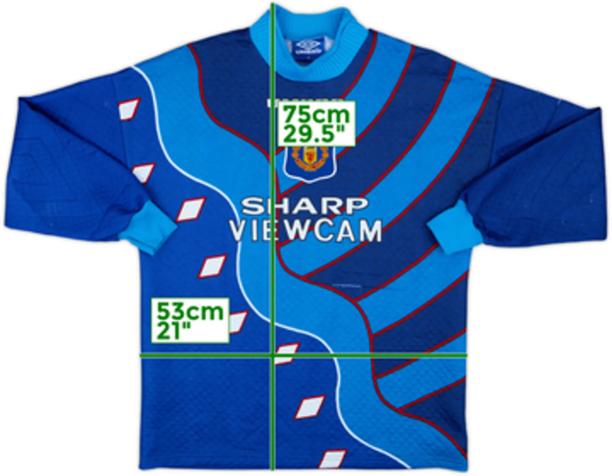 1994-97 Manchester United GK Shirt - 5/10 - (M)