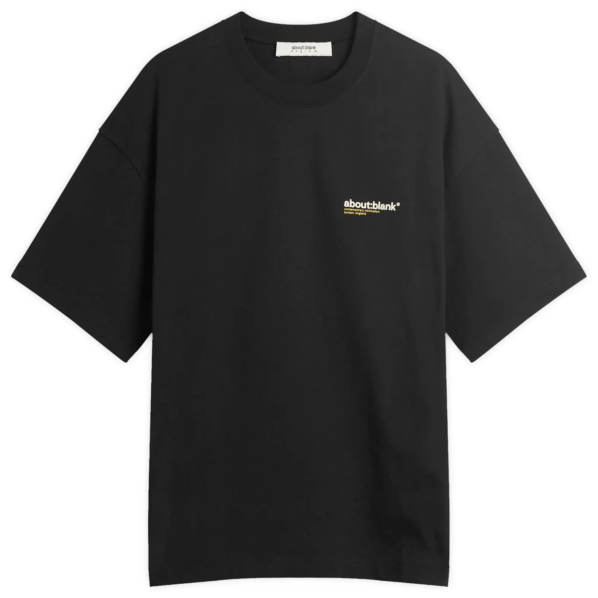 about:blank Men's Collection T-Shirt Black/White/Yellow