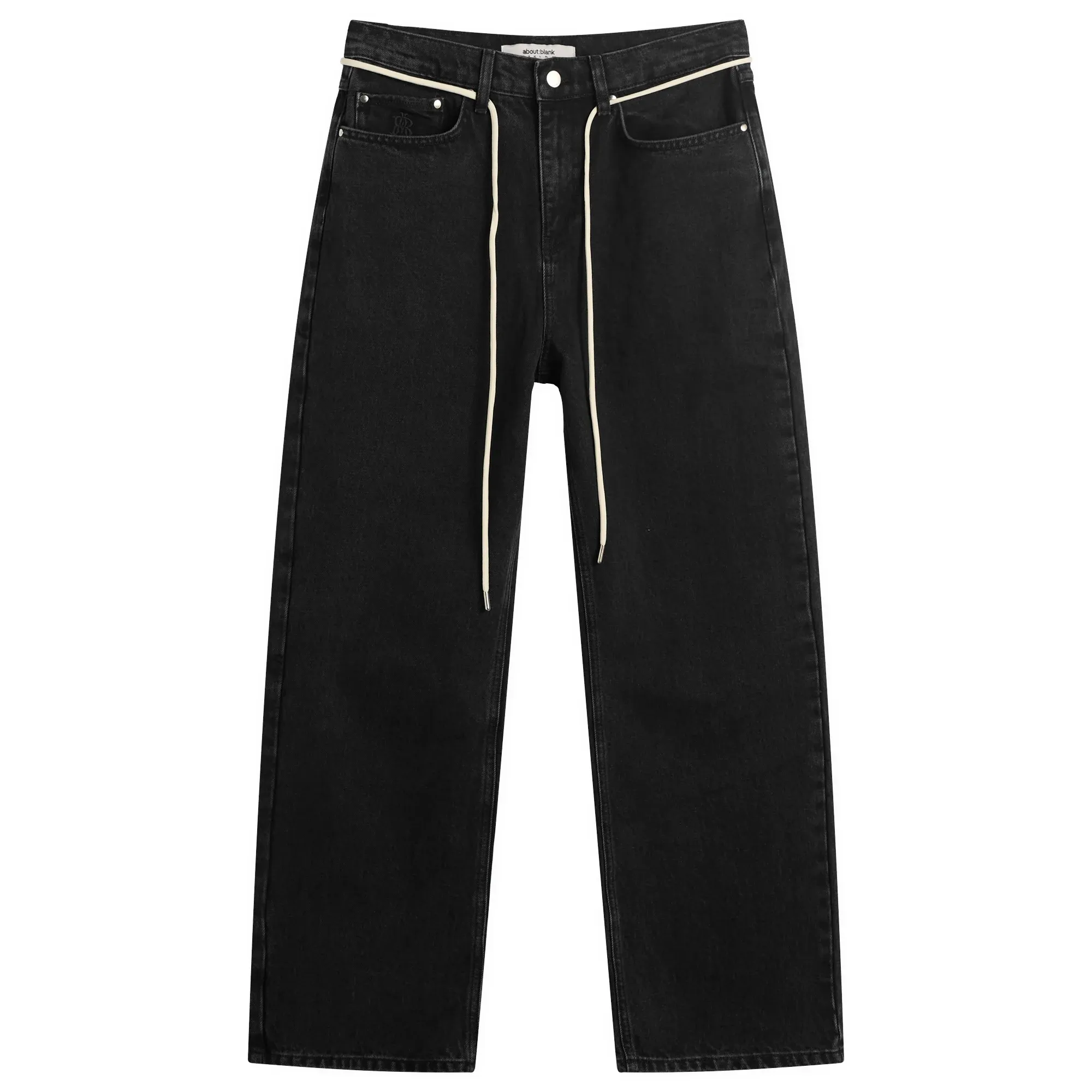 about:blank Men's Relaxed Denim Jean Black